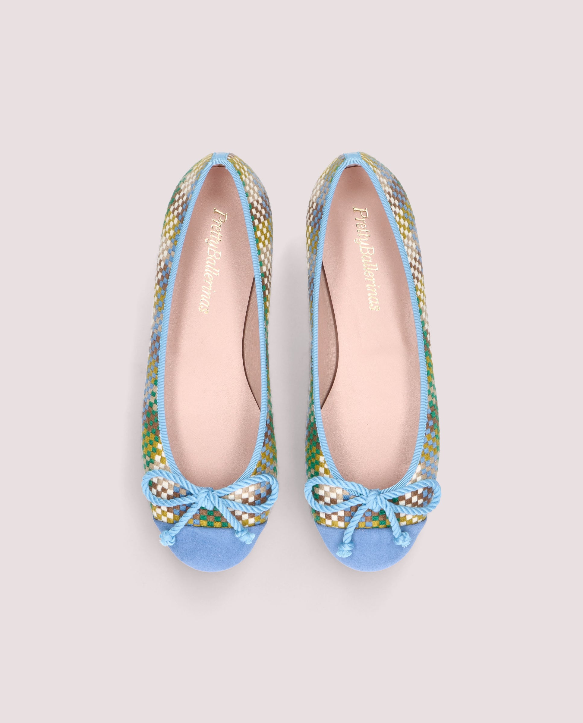 Rosario Multicolored Suede Ballet Flats
