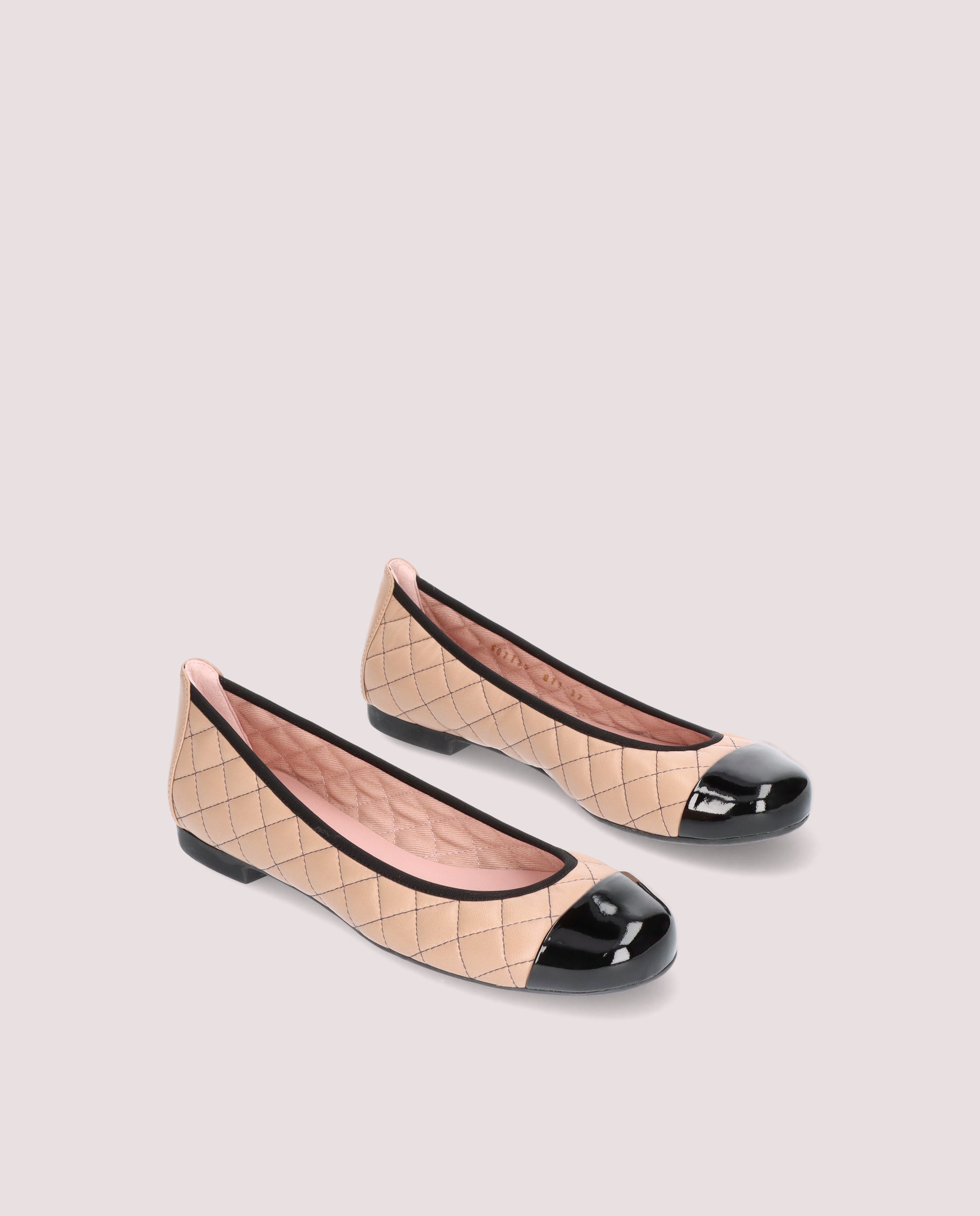 Shirley Beige Leather Ballet Flats