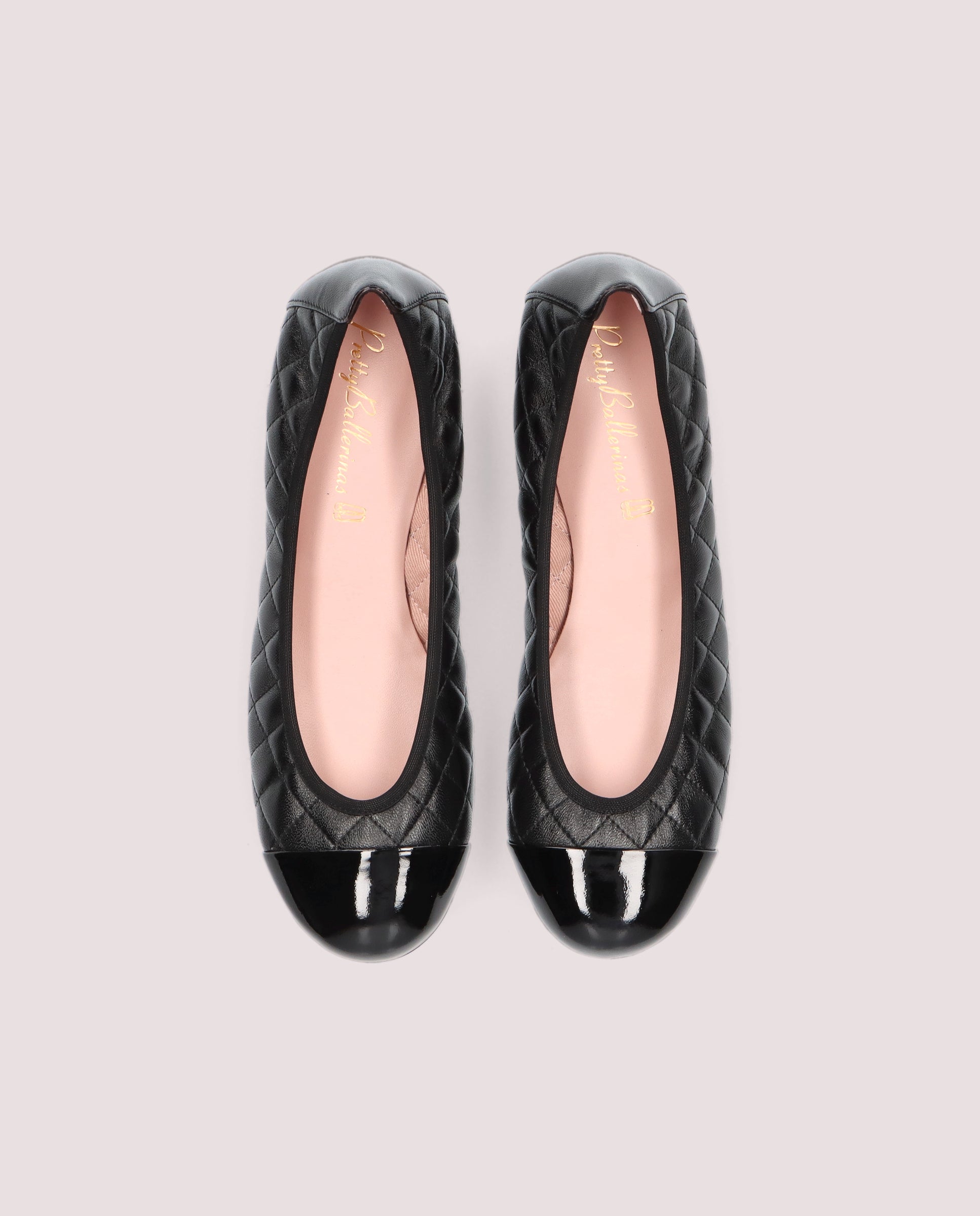 Shirley Black Leather Ballet Flats