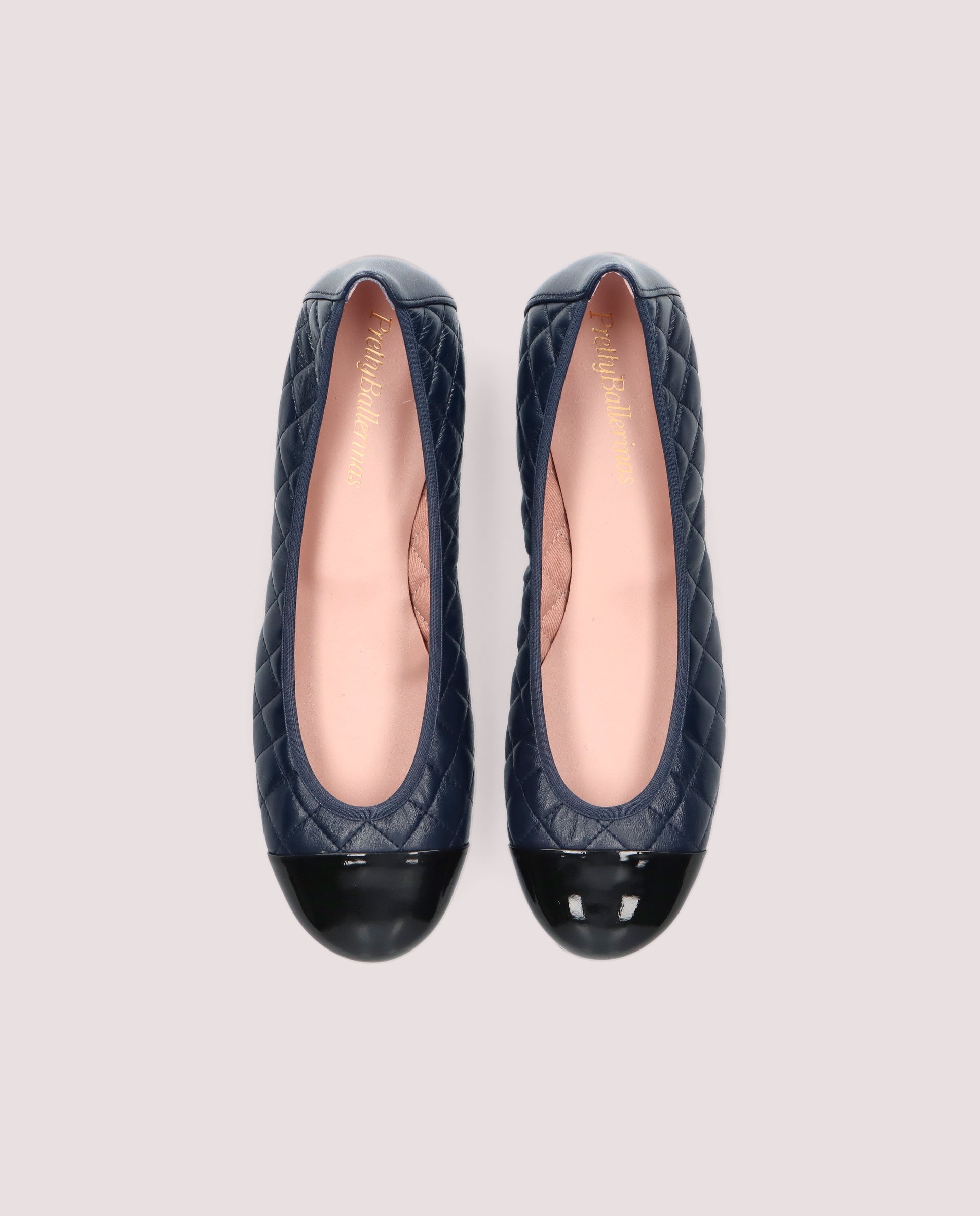 Shirley Blue Leather Ballet Flats