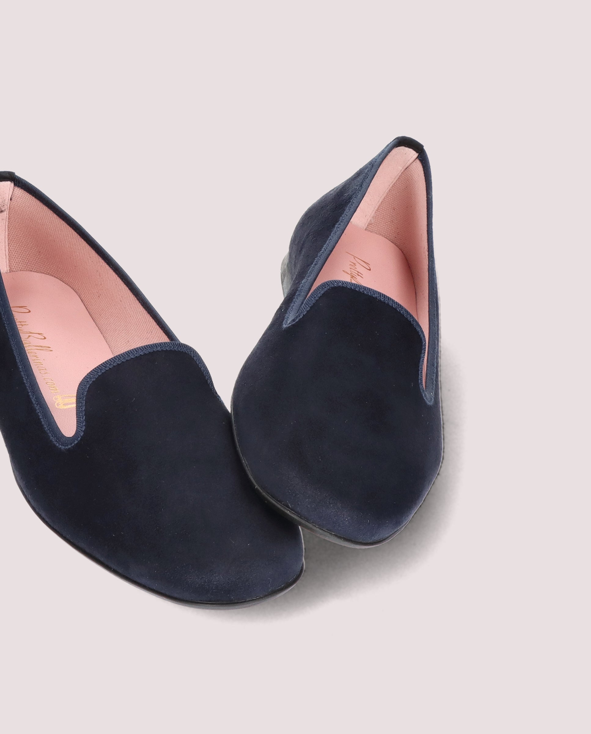 Faye Blue Suede Loafers