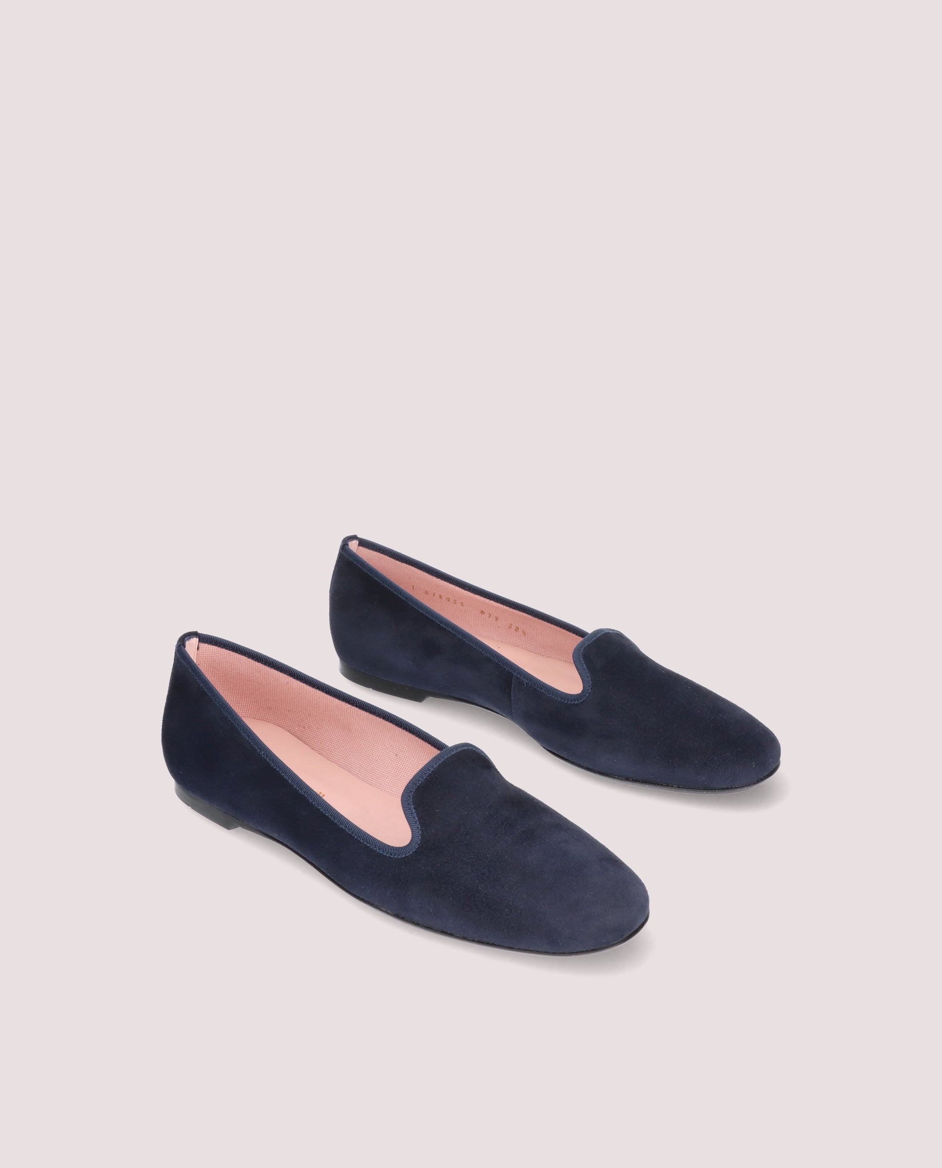 Faye Blue Suede Loafers