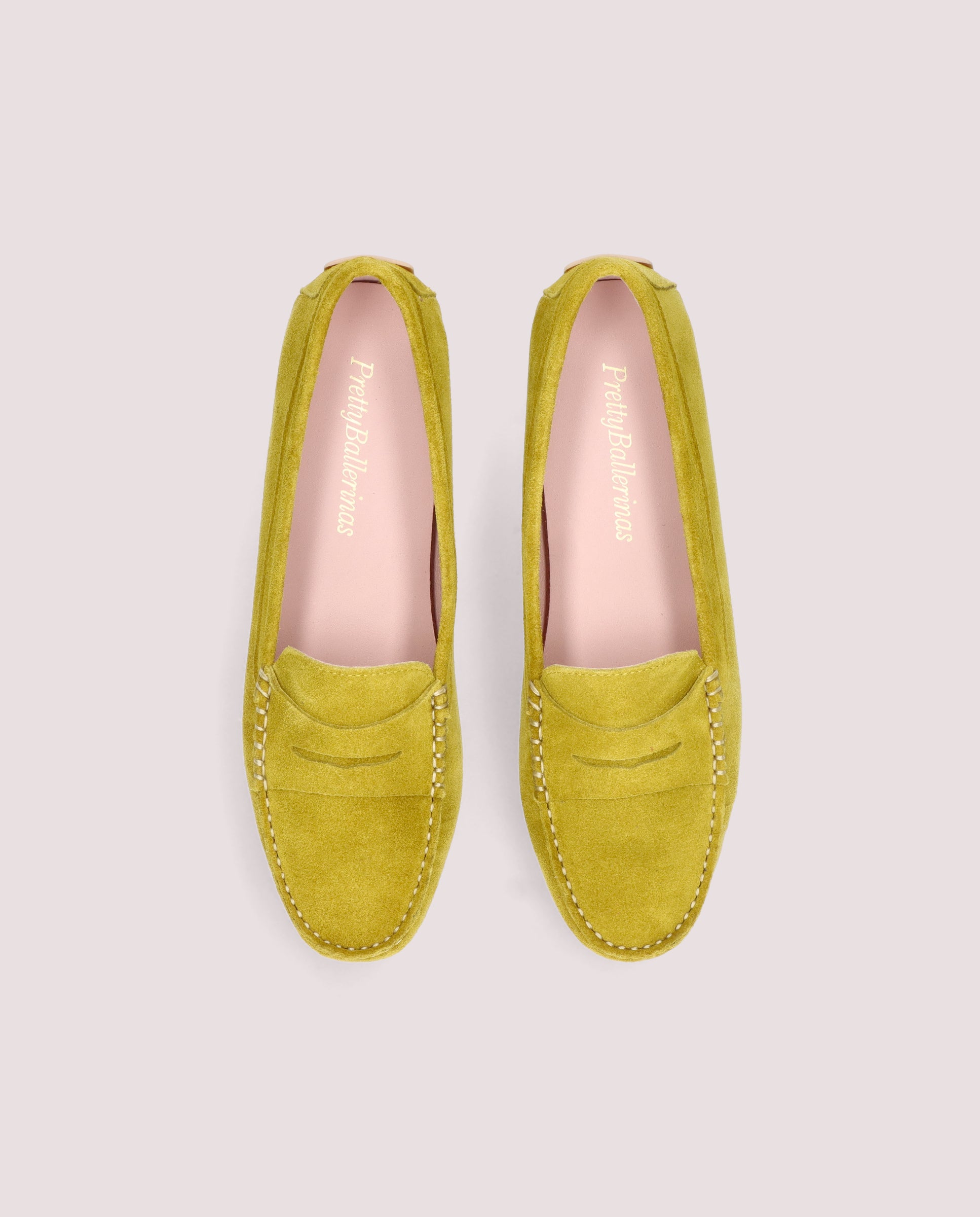 Josephine Yellow Suede Loafers