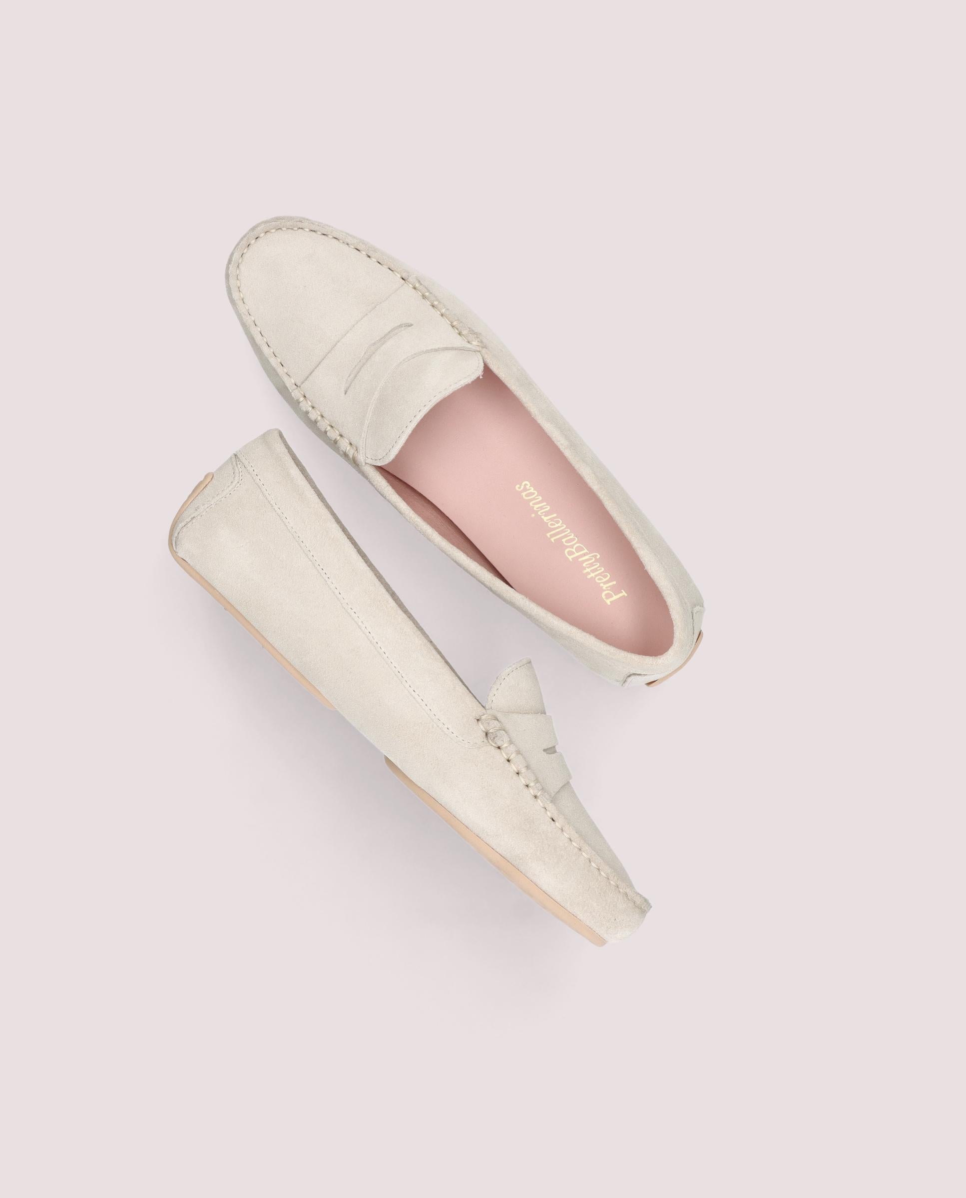 Josephine Gray Suede Loafers