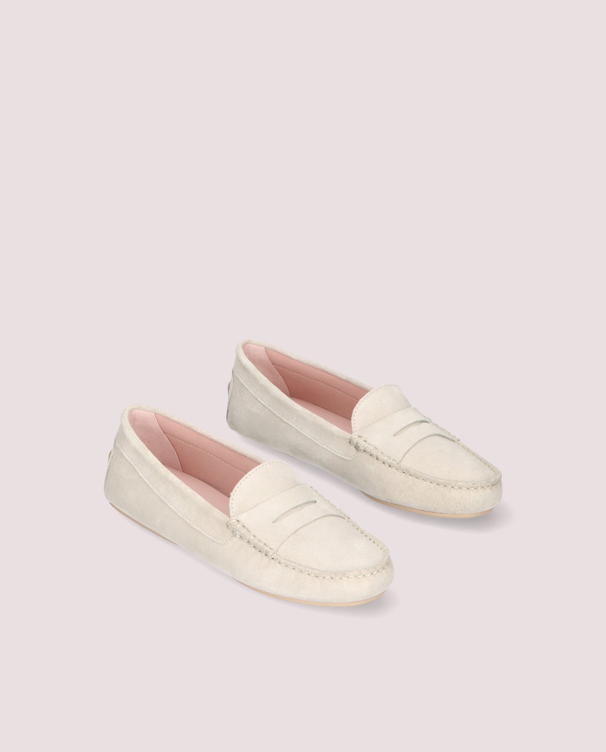 Josephine Gray Suede Loafers