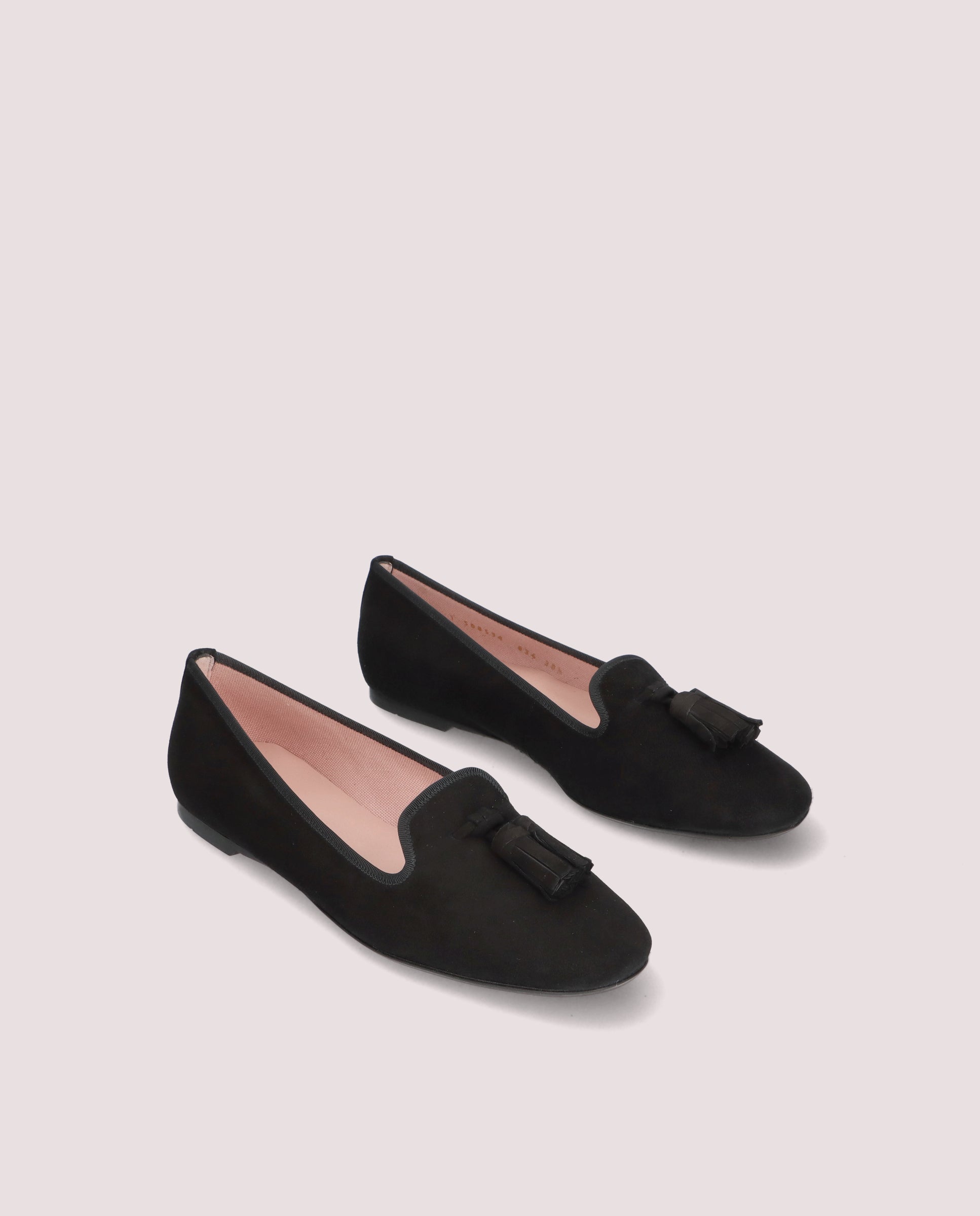 Faye Black Suede Loafers