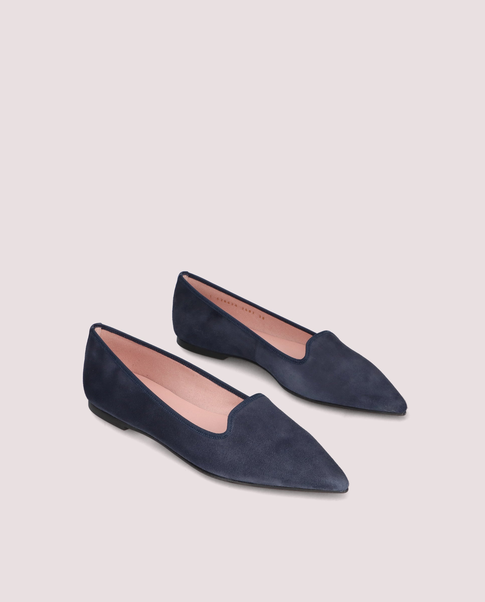 Blue Suede Ella Loafers