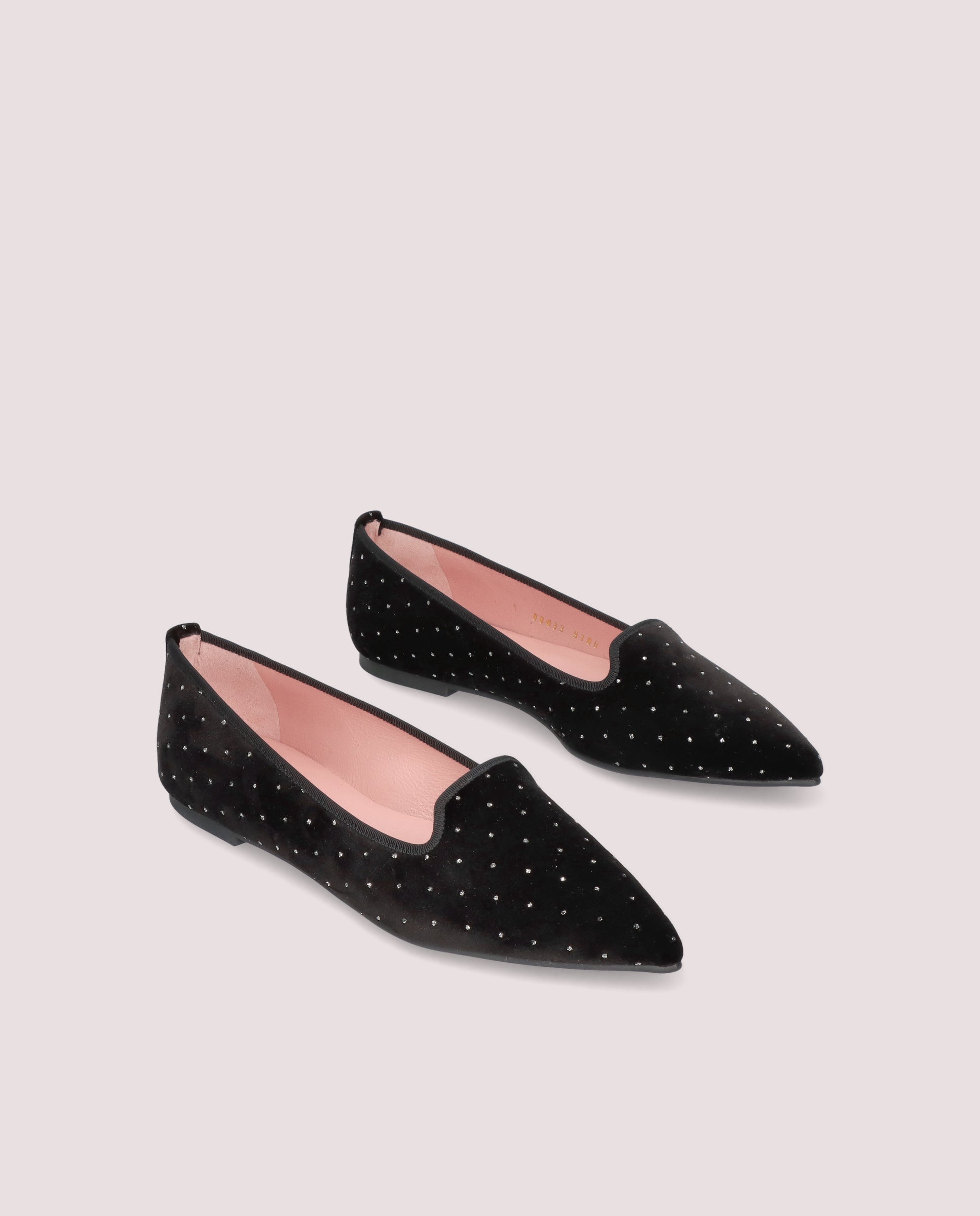 Ella Black Woven Loafers