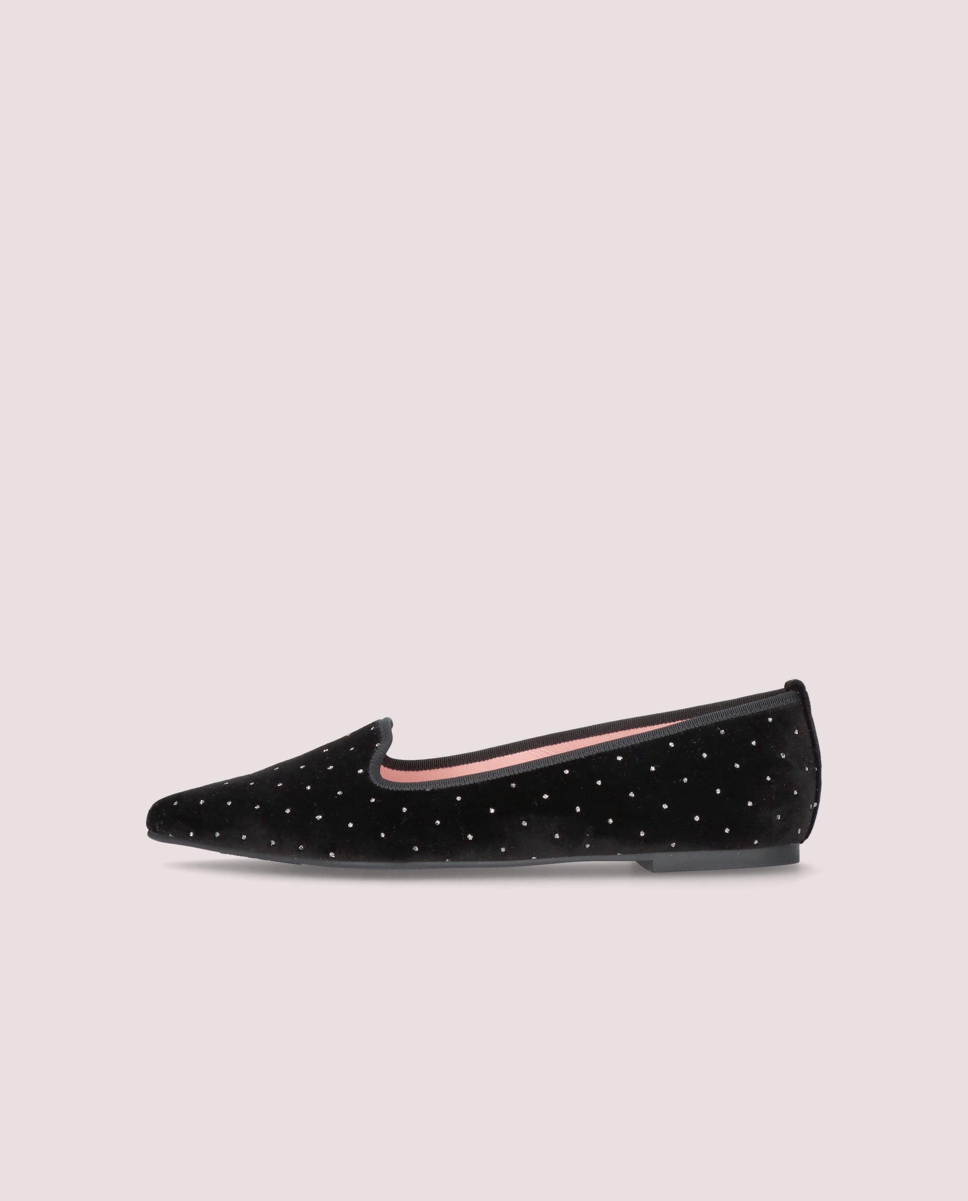 Ella Black Woven Loafers