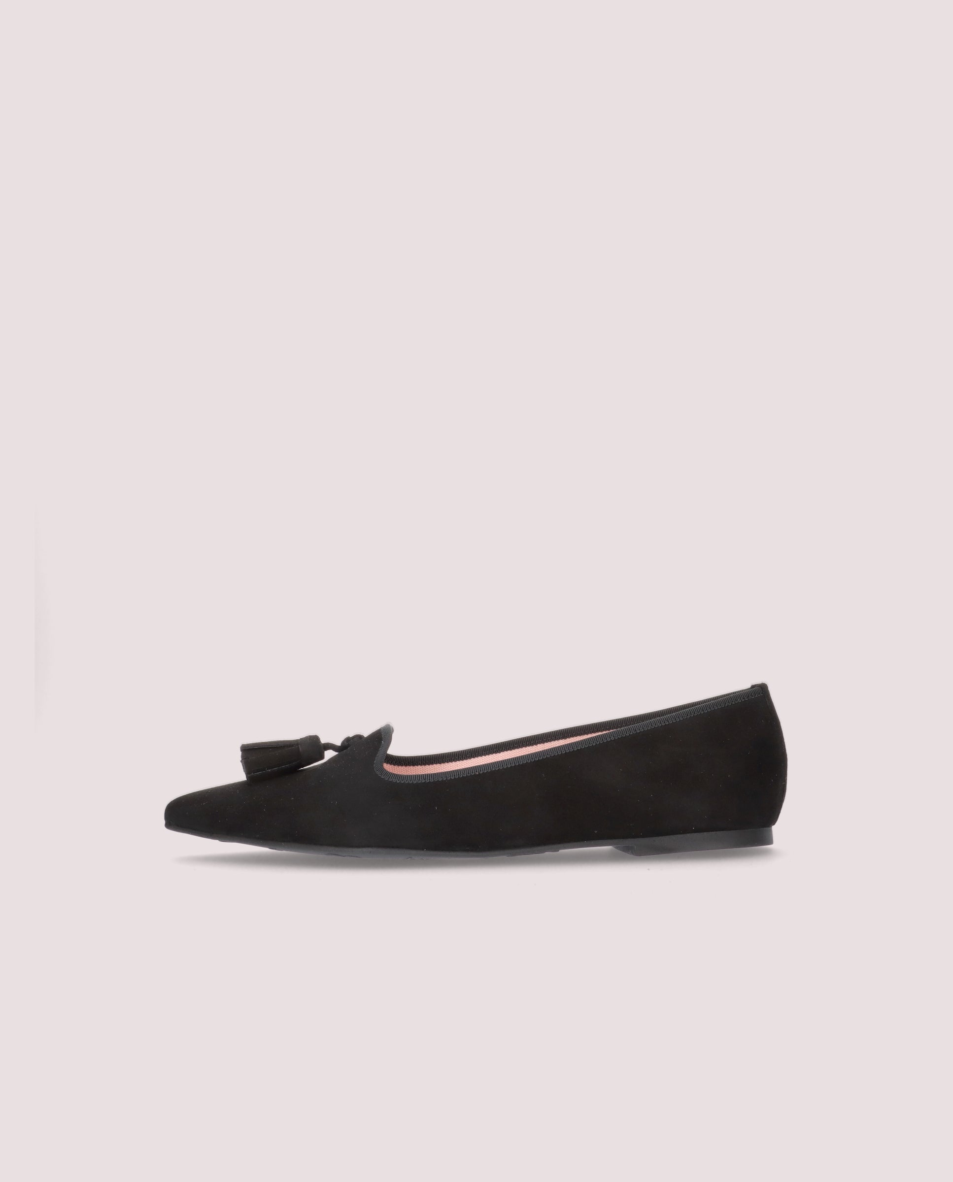 Black Suede Ella Loafers