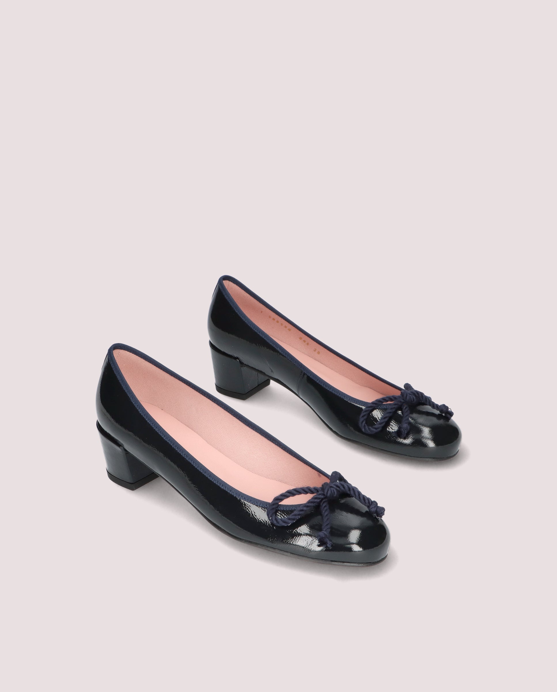 Joanna Blue Patent Leather Ballet Flats