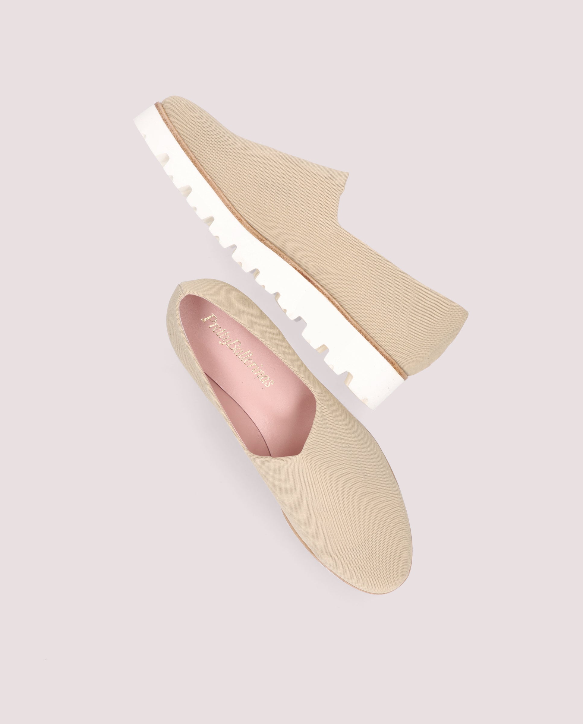 Charlize Beige Woven Loafers