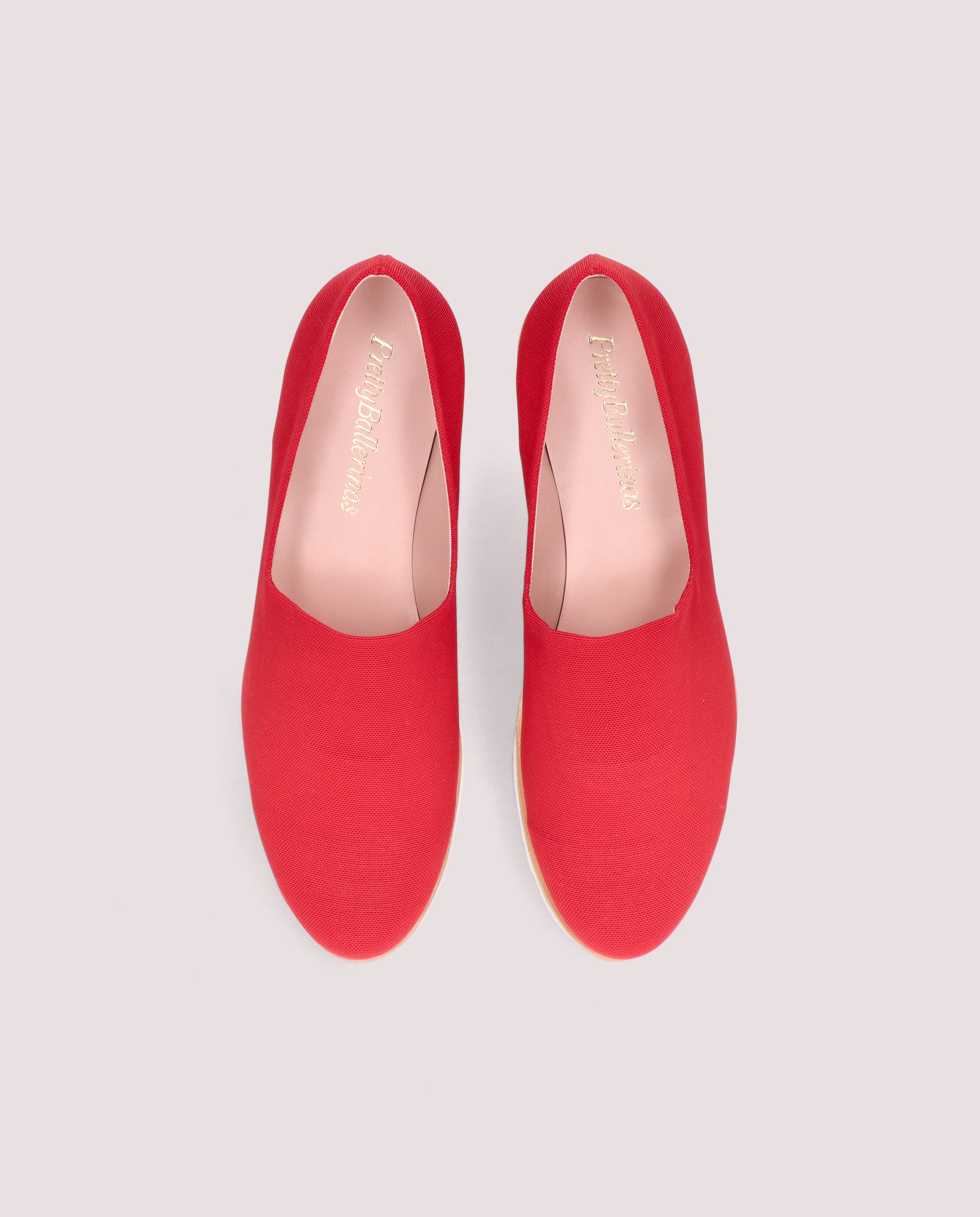 Charlize Red Woven Loafers