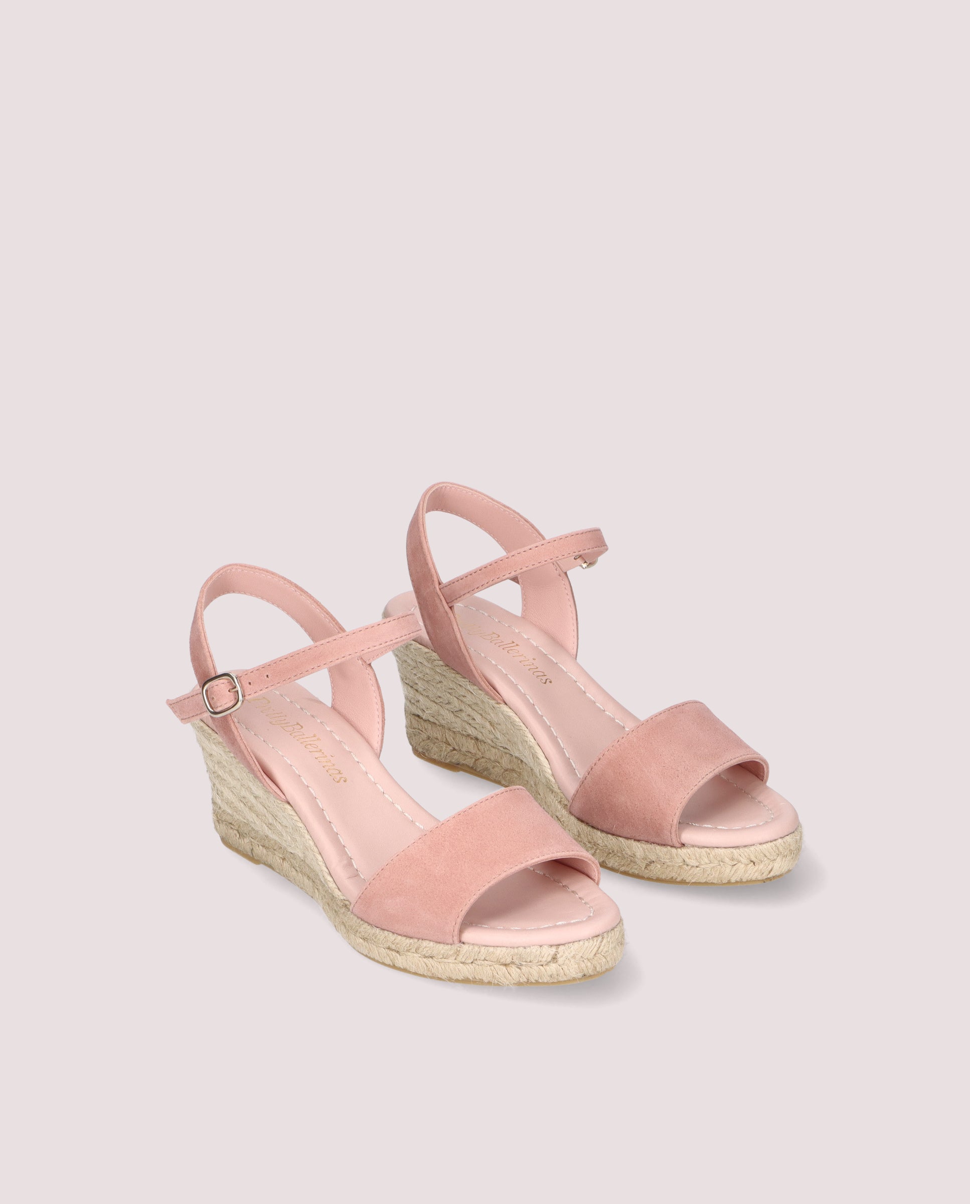 Deborah Blue Suede Esparto Espadrilles