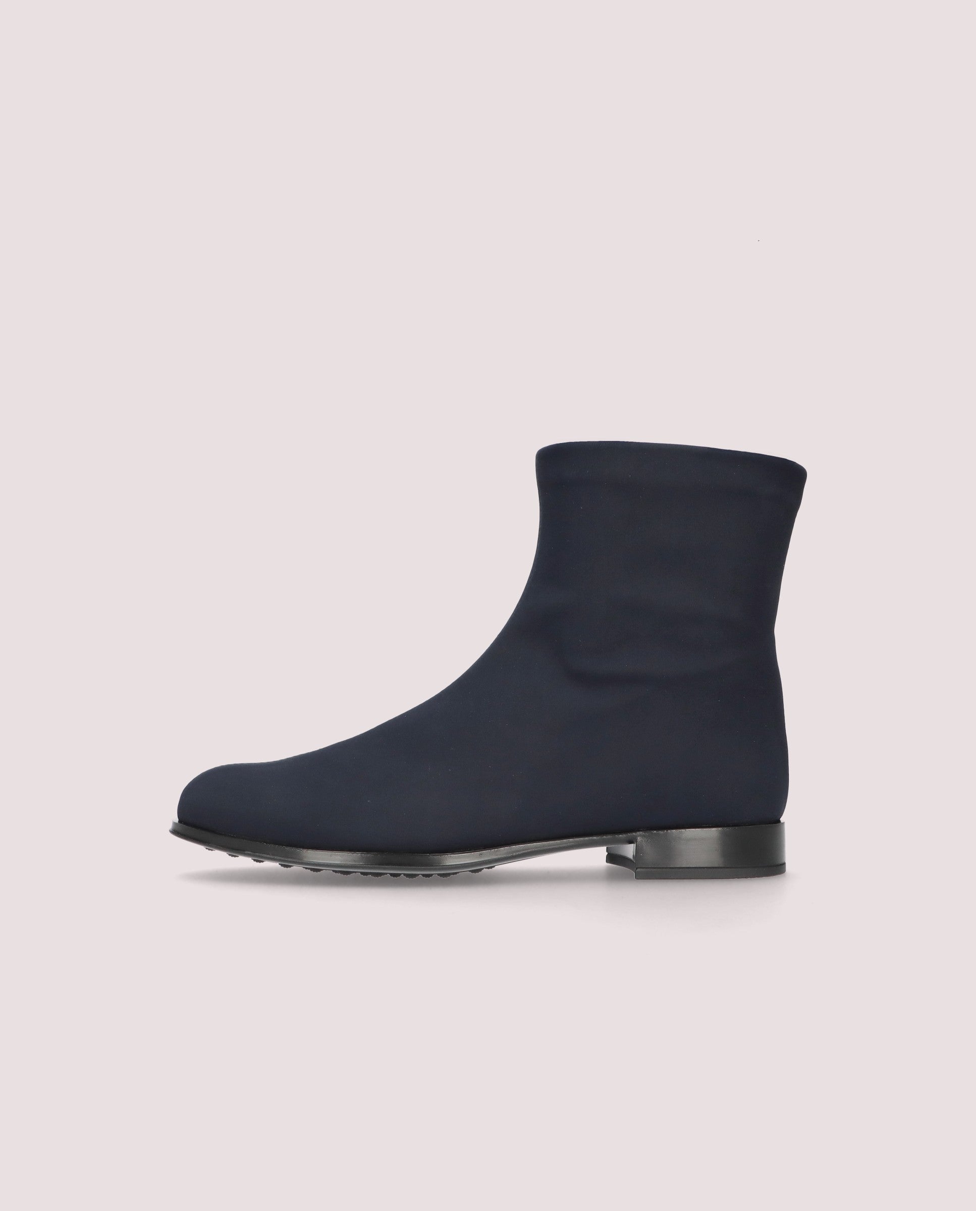 Pat Blue Woven Ankle Boots