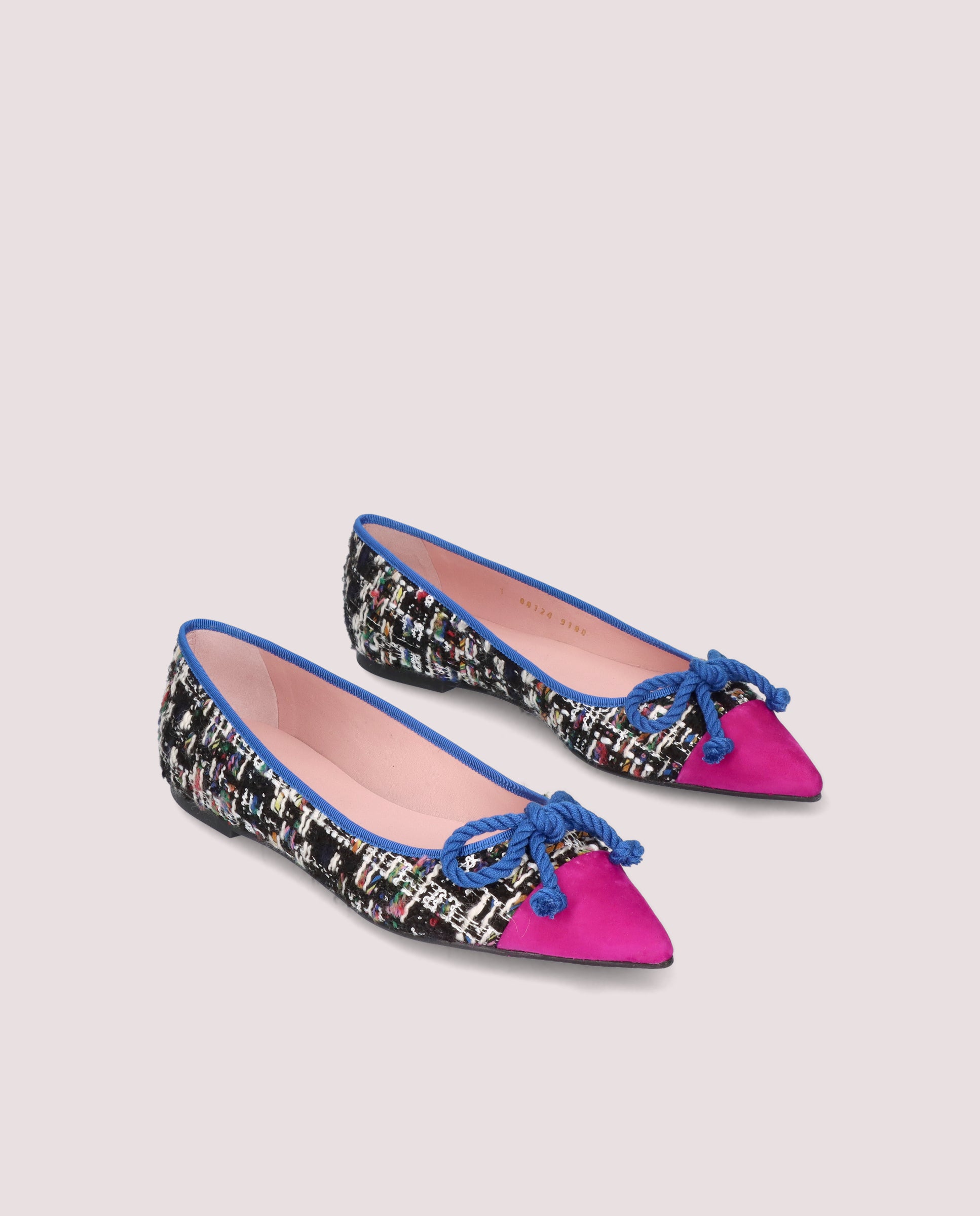 Ella Black Knitted Ballerinas