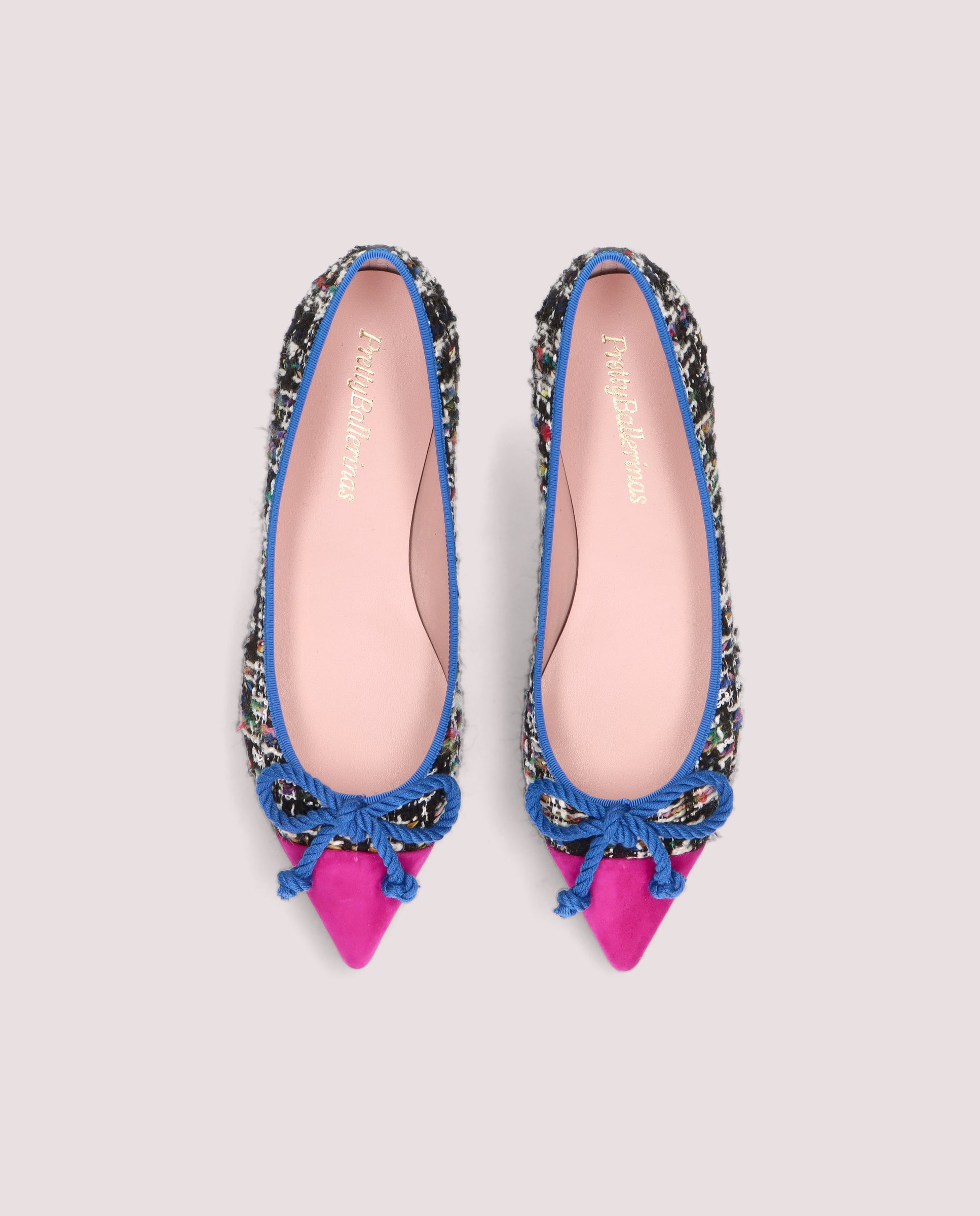 Ella Black Knitted Ballerinas