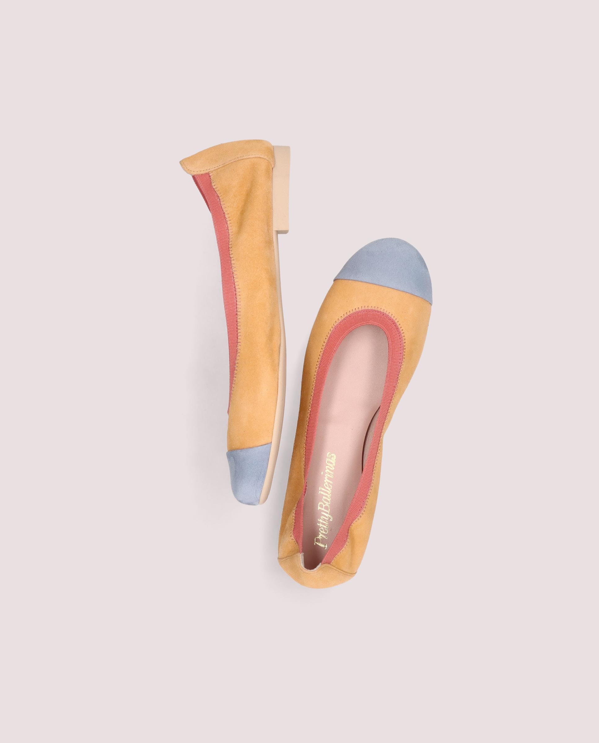 Shirley Multicolor Suede Ballerinas