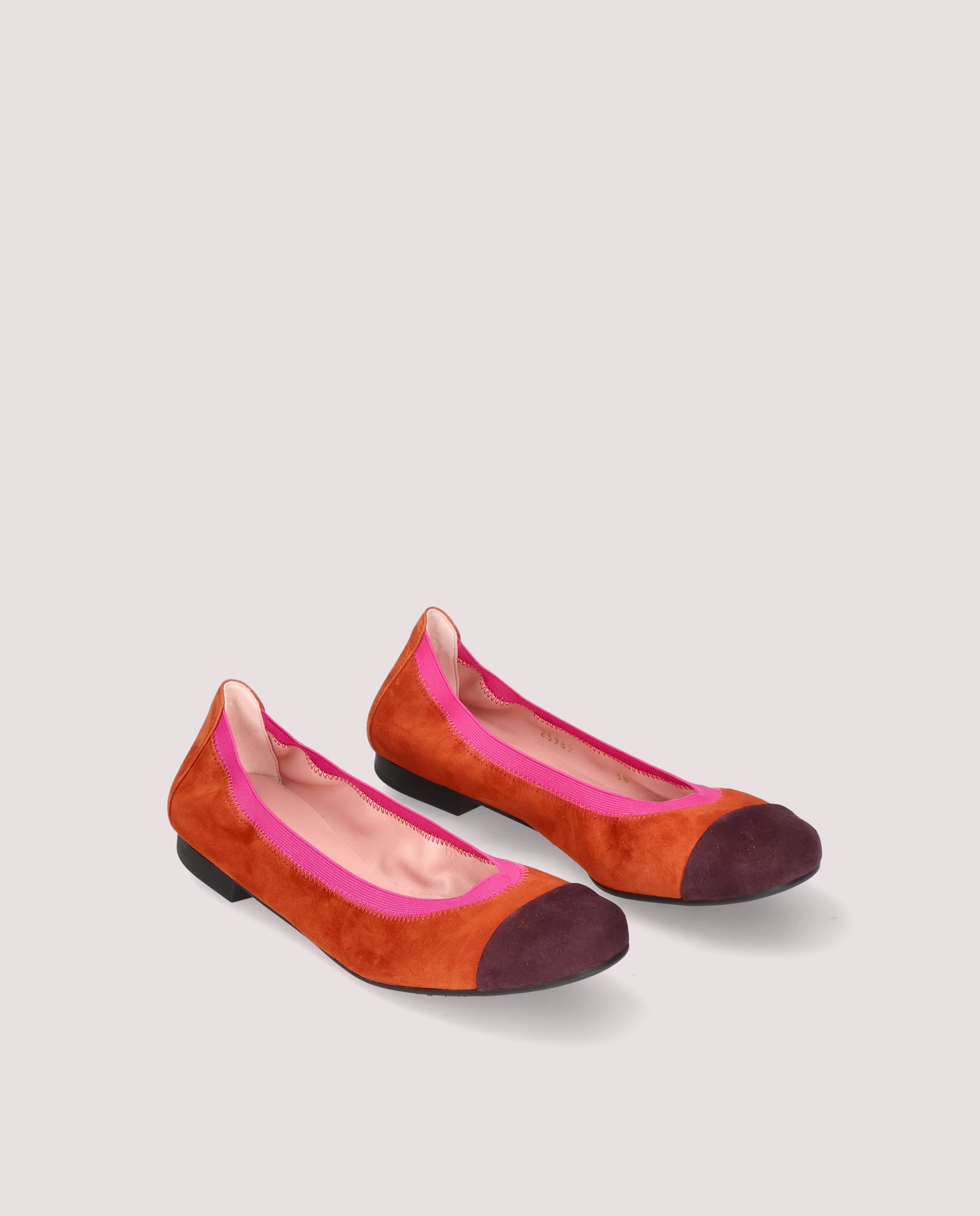 Shirley Multicolor Suede Ballerinas