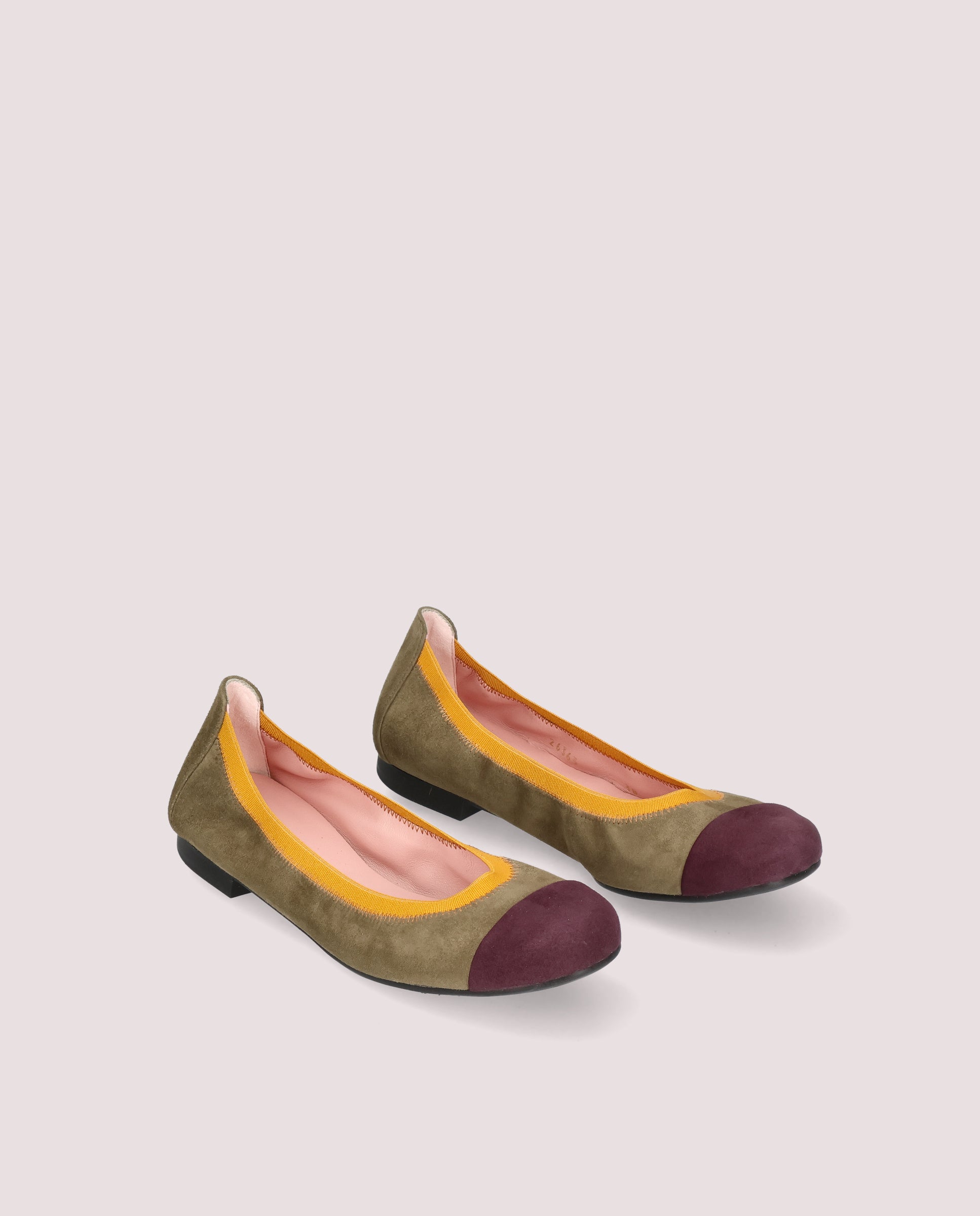 Shirley Multicolor Suede Ballerinas