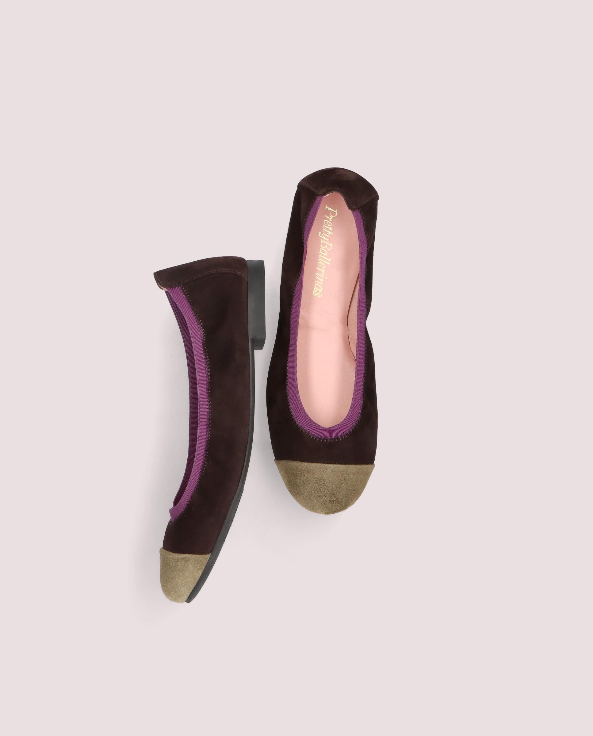 Shirley Multicolor Suede Ballerinas