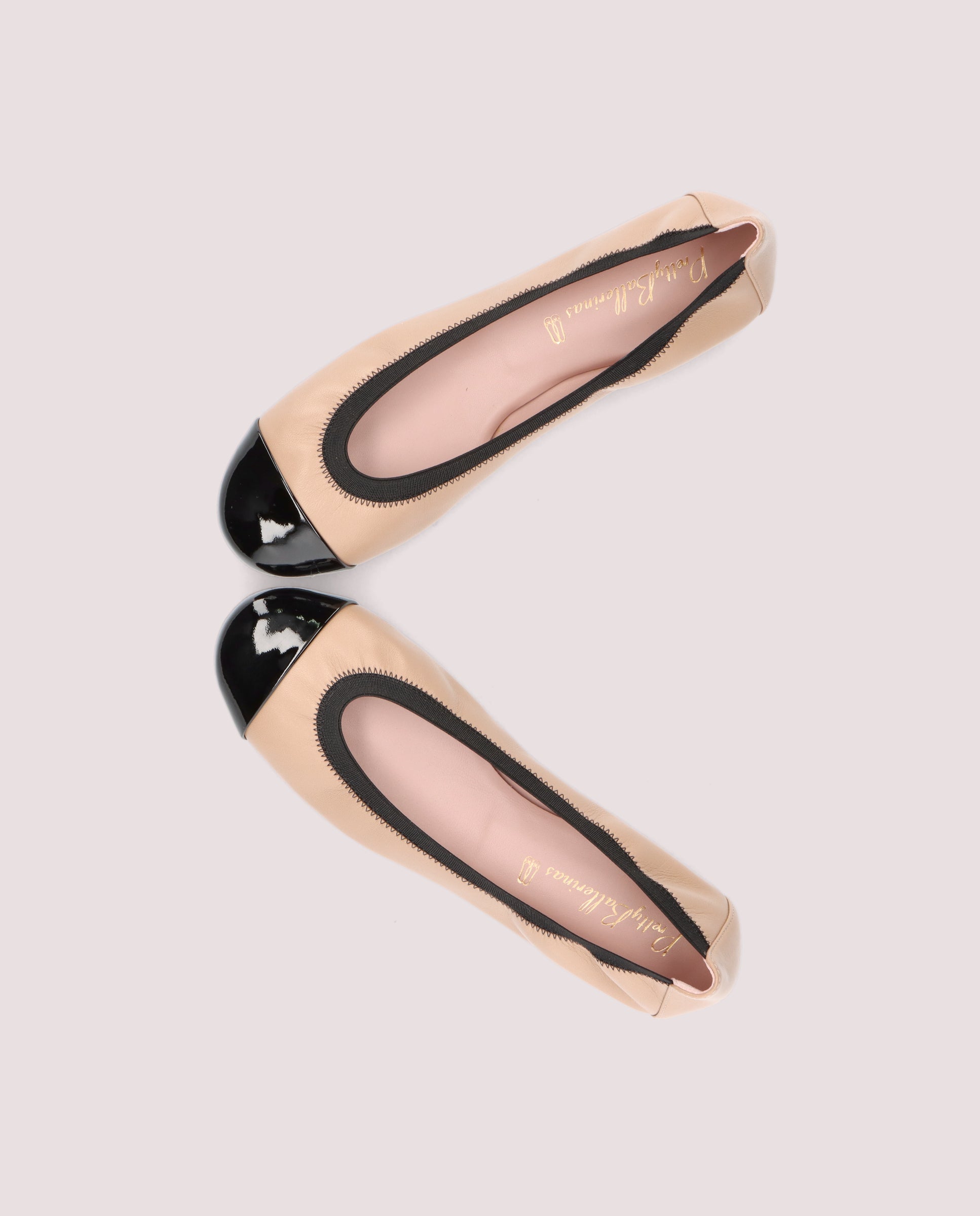 Shirley Beige Leather Ballet Flats