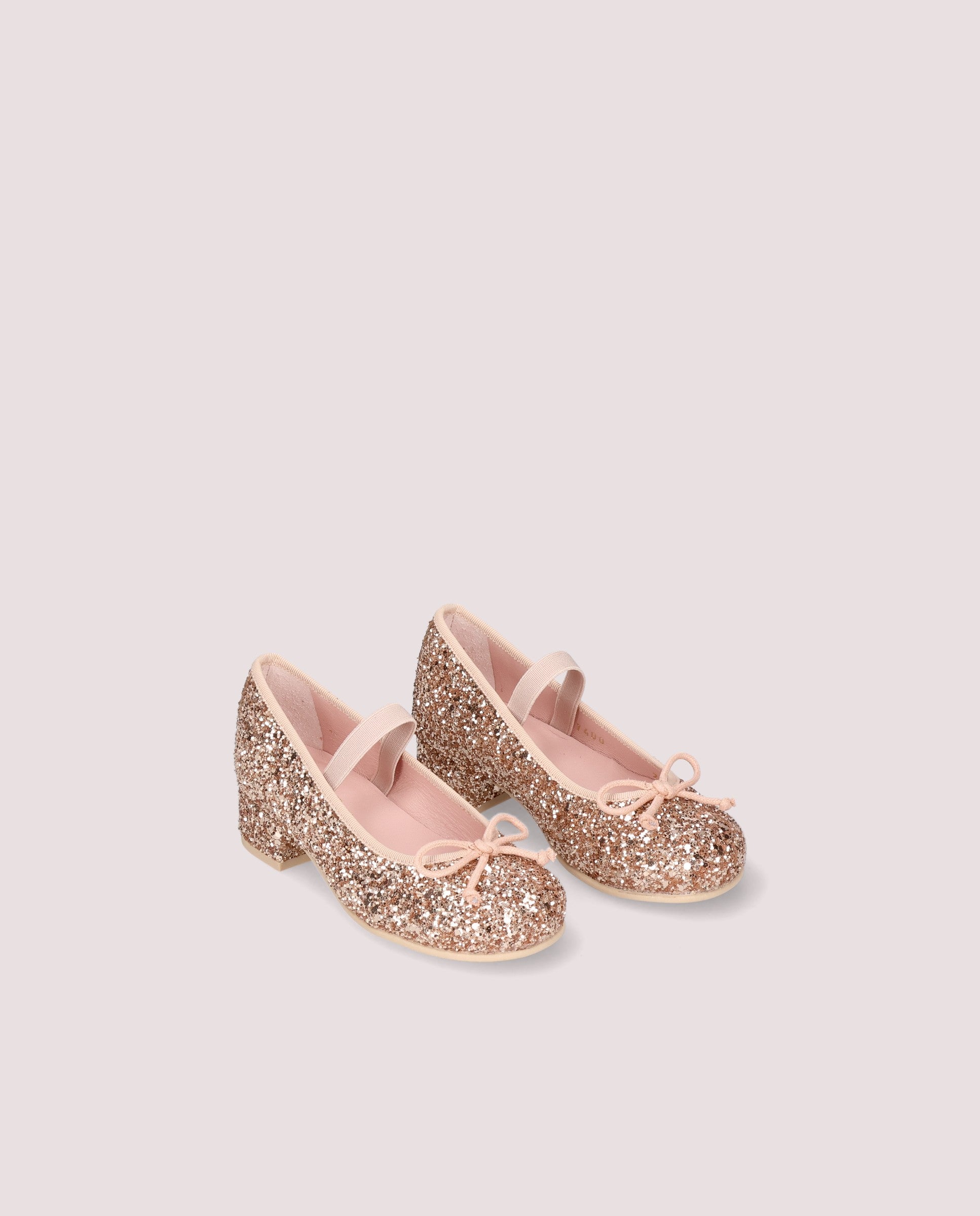 Emma Golden Fabric Ballerinas