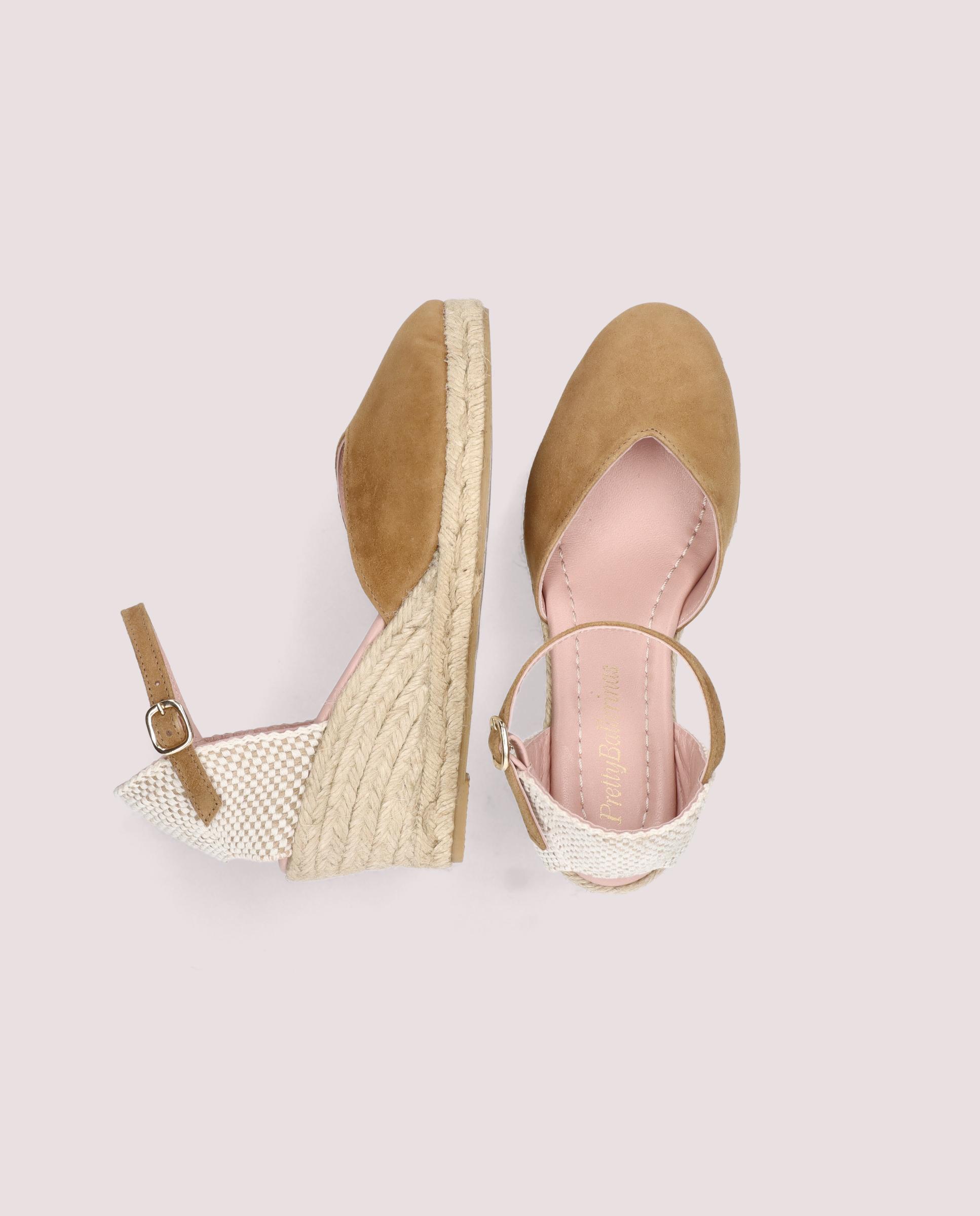 Deborah Brown Suede Esparto Espadrilles