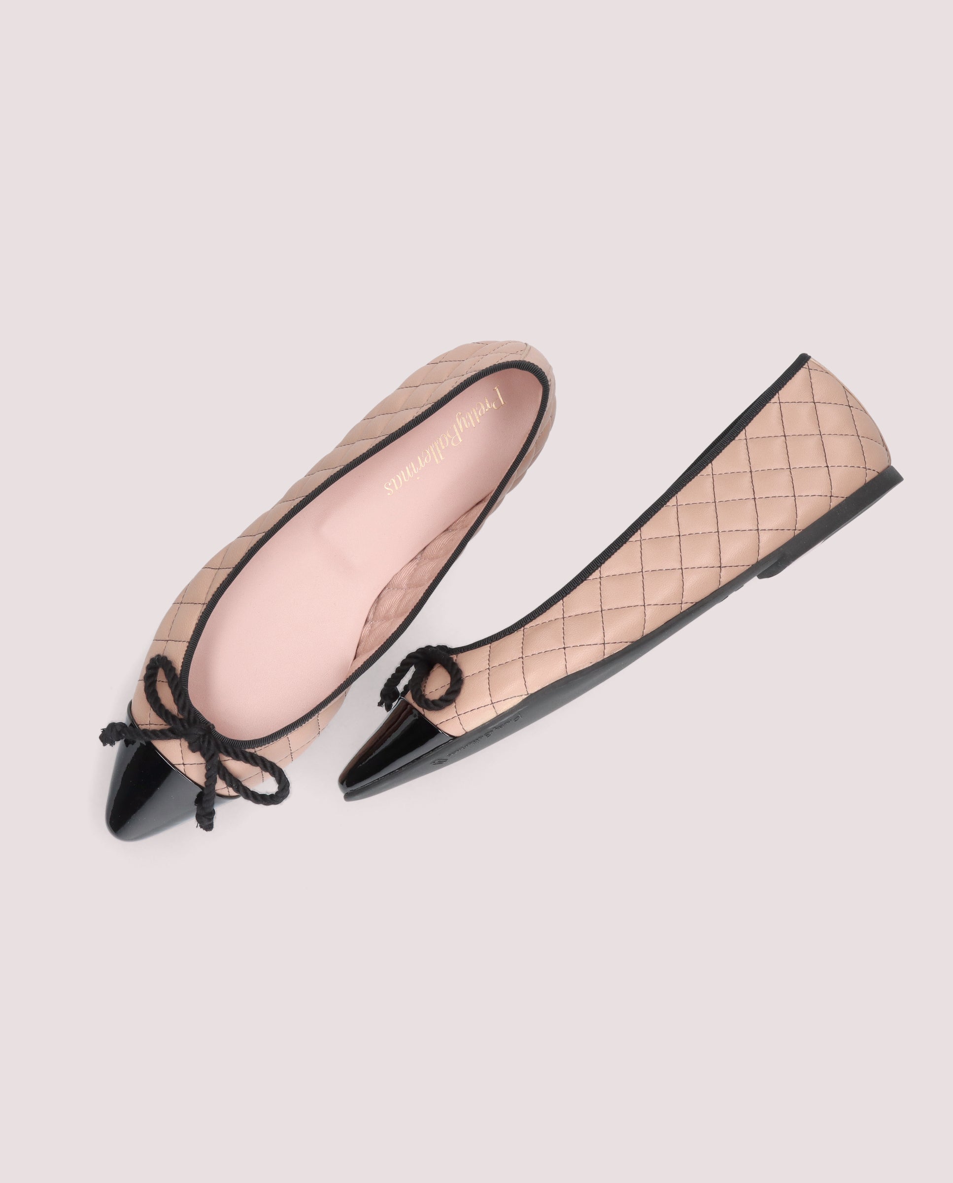 Tyra Beige Leather Ballet Flats