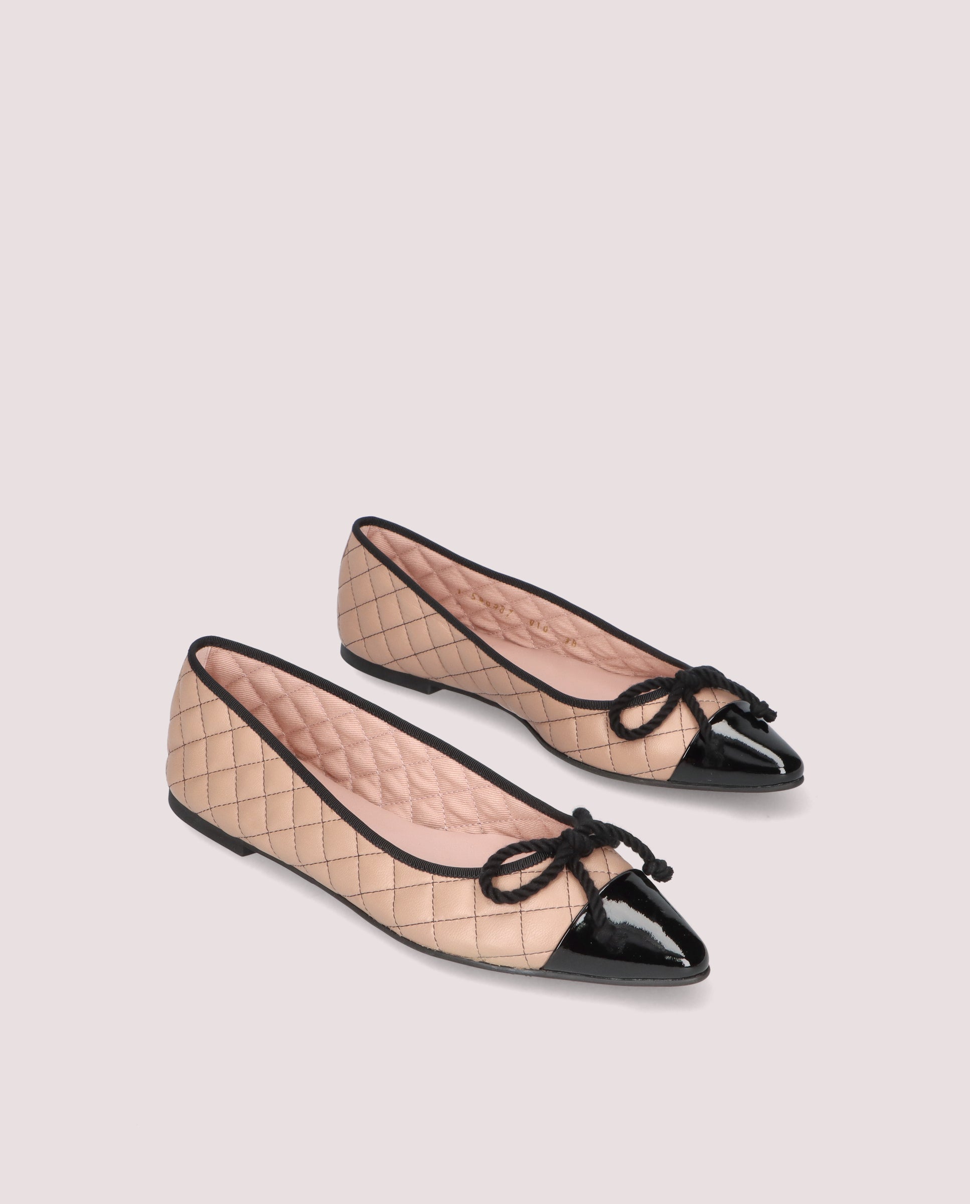 Tyra Beige Leather Ballet Flats