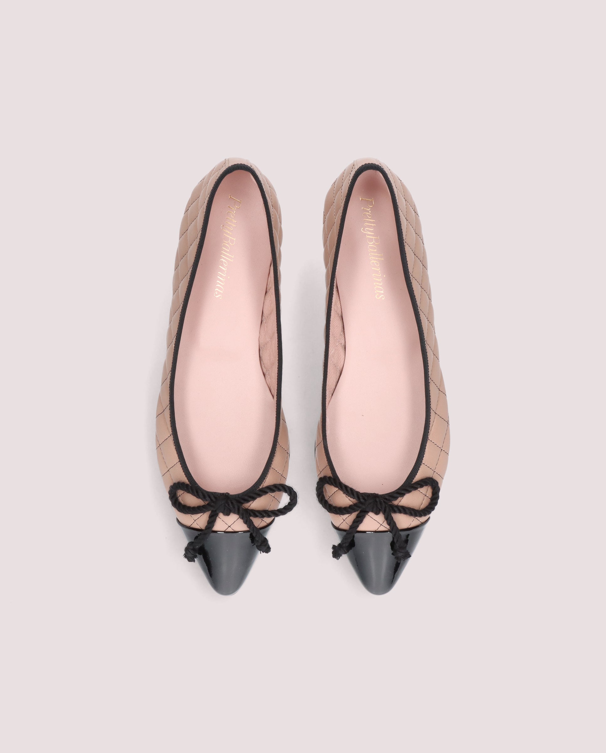 Tyra Beige Leather Ballet Flats