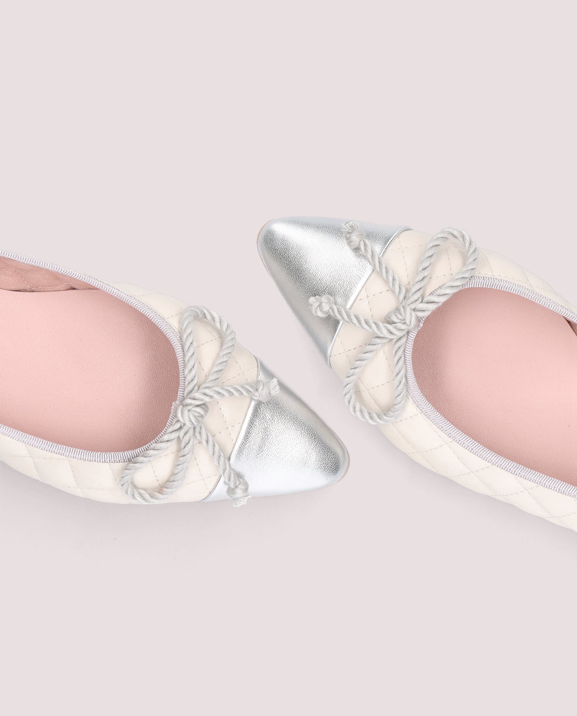 Tyra Blancos Piel Ballerinas