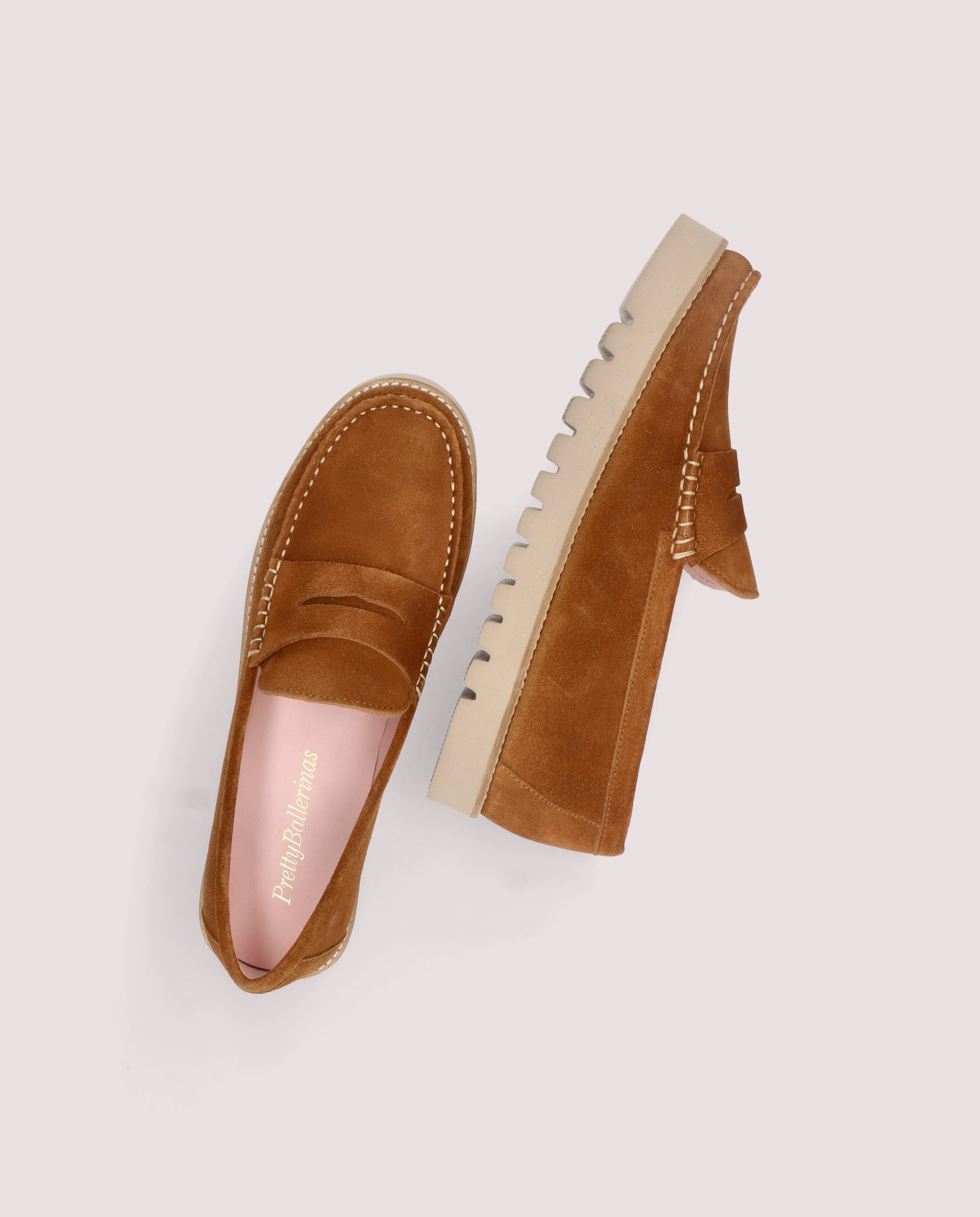 Josephine Brown Suede Loafers