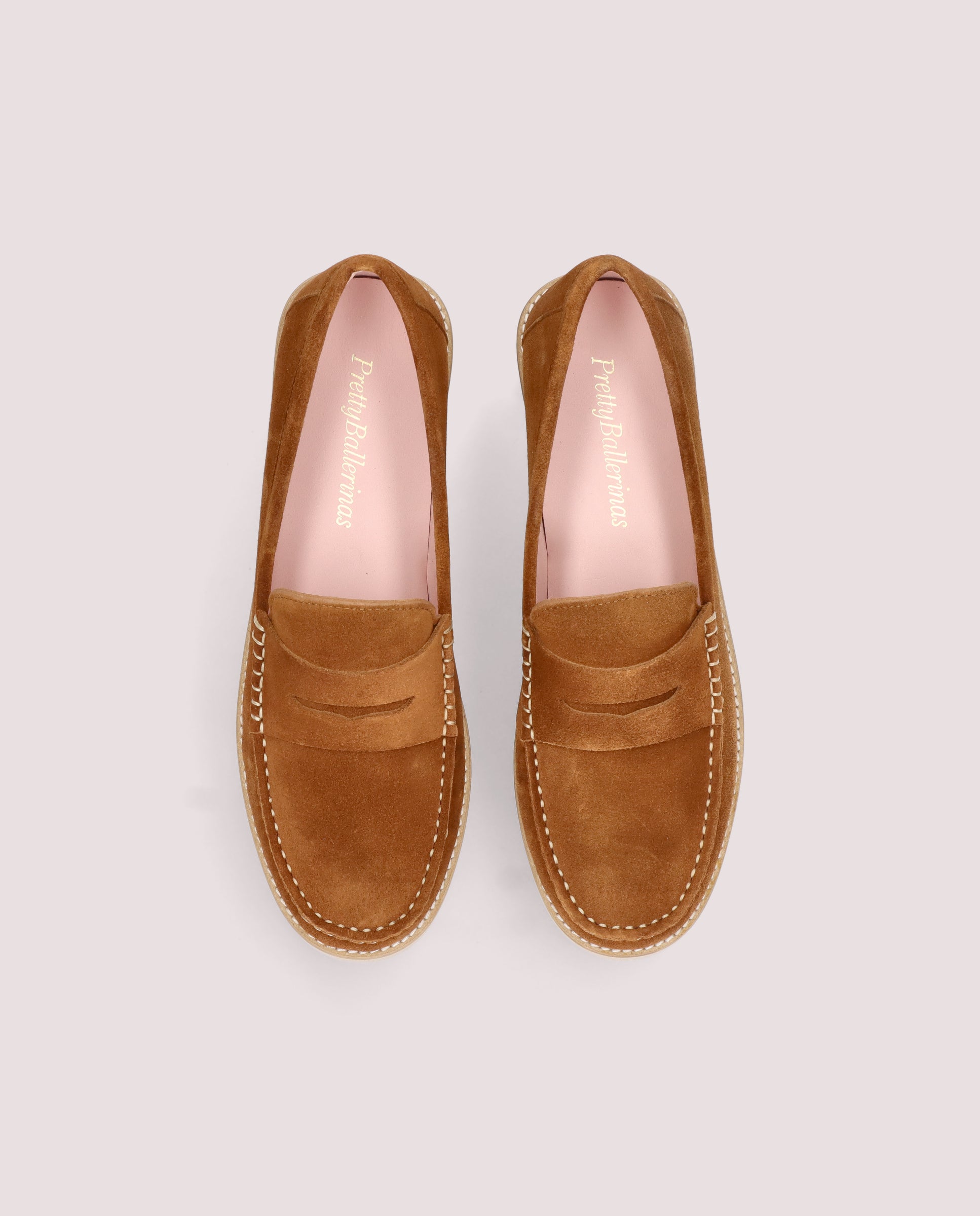 Josephine Brown Suede Loafers