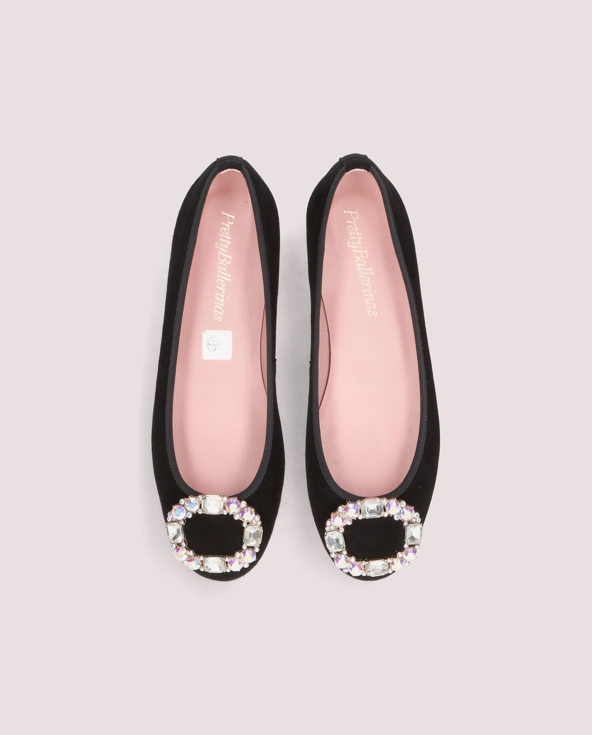 Black Suede Marilyn Ballerinas