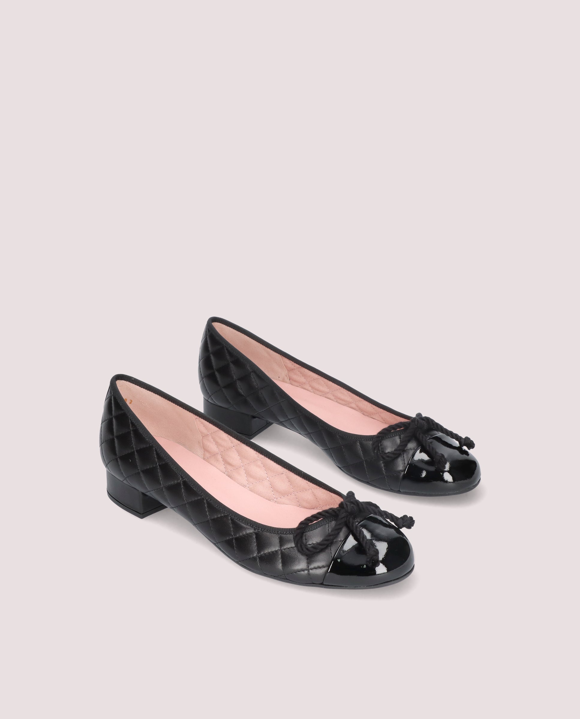 Gretschen Black Leather Ballet Flats