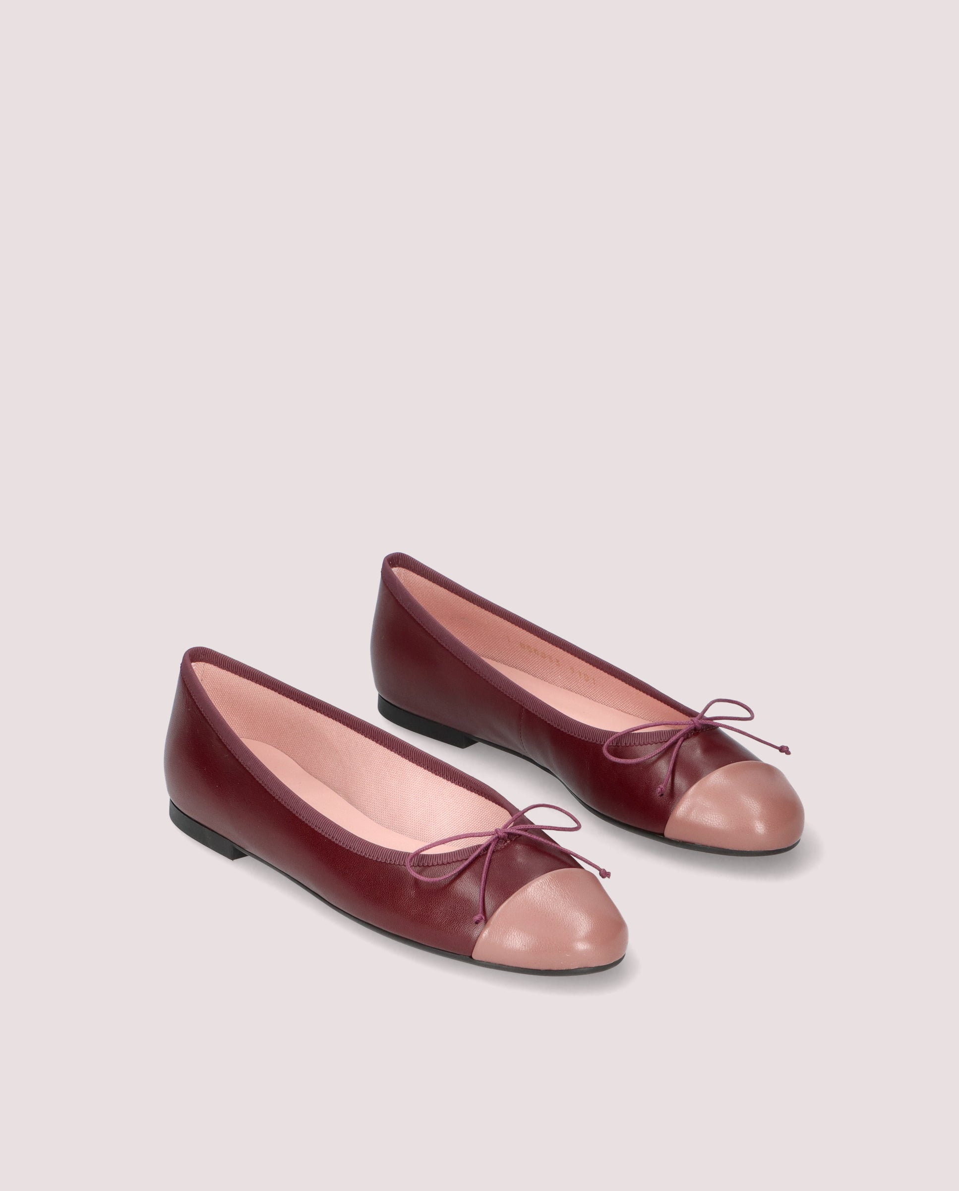 Nicole Pink Leather Ballet Flats