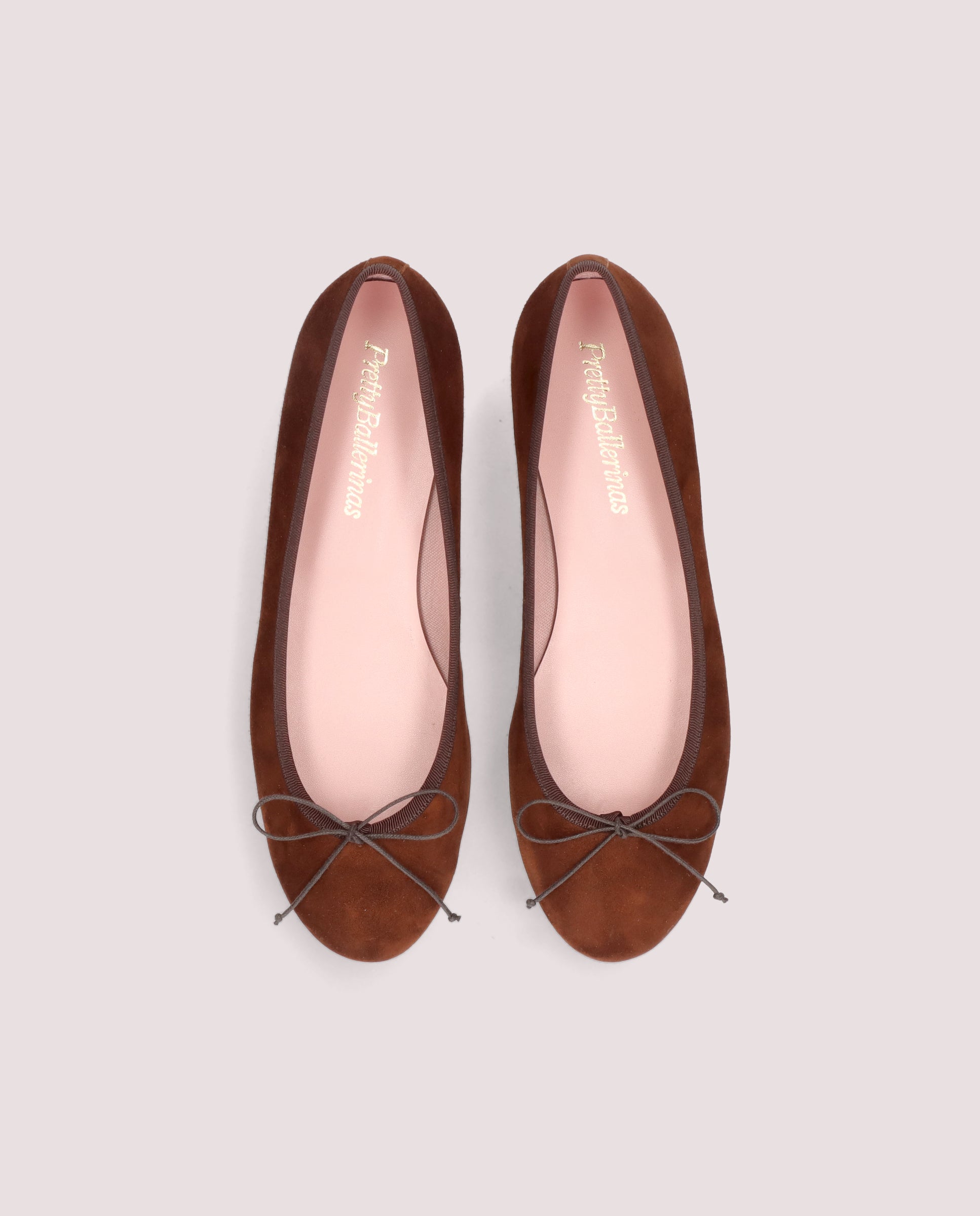 Nicole Brown Suede Ballet Flats