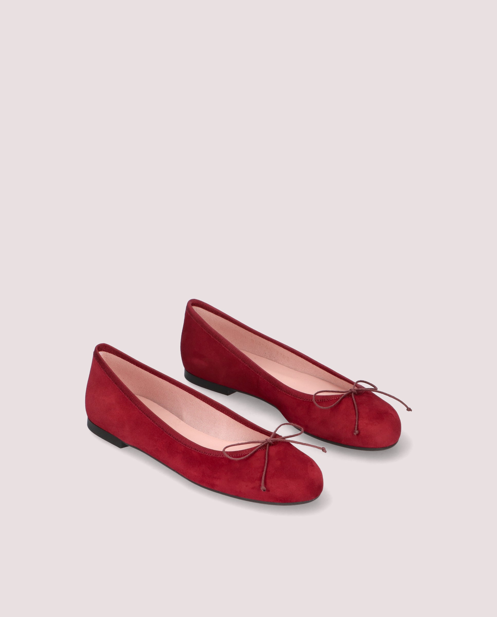 Nicole Red Suede Ballet Flats