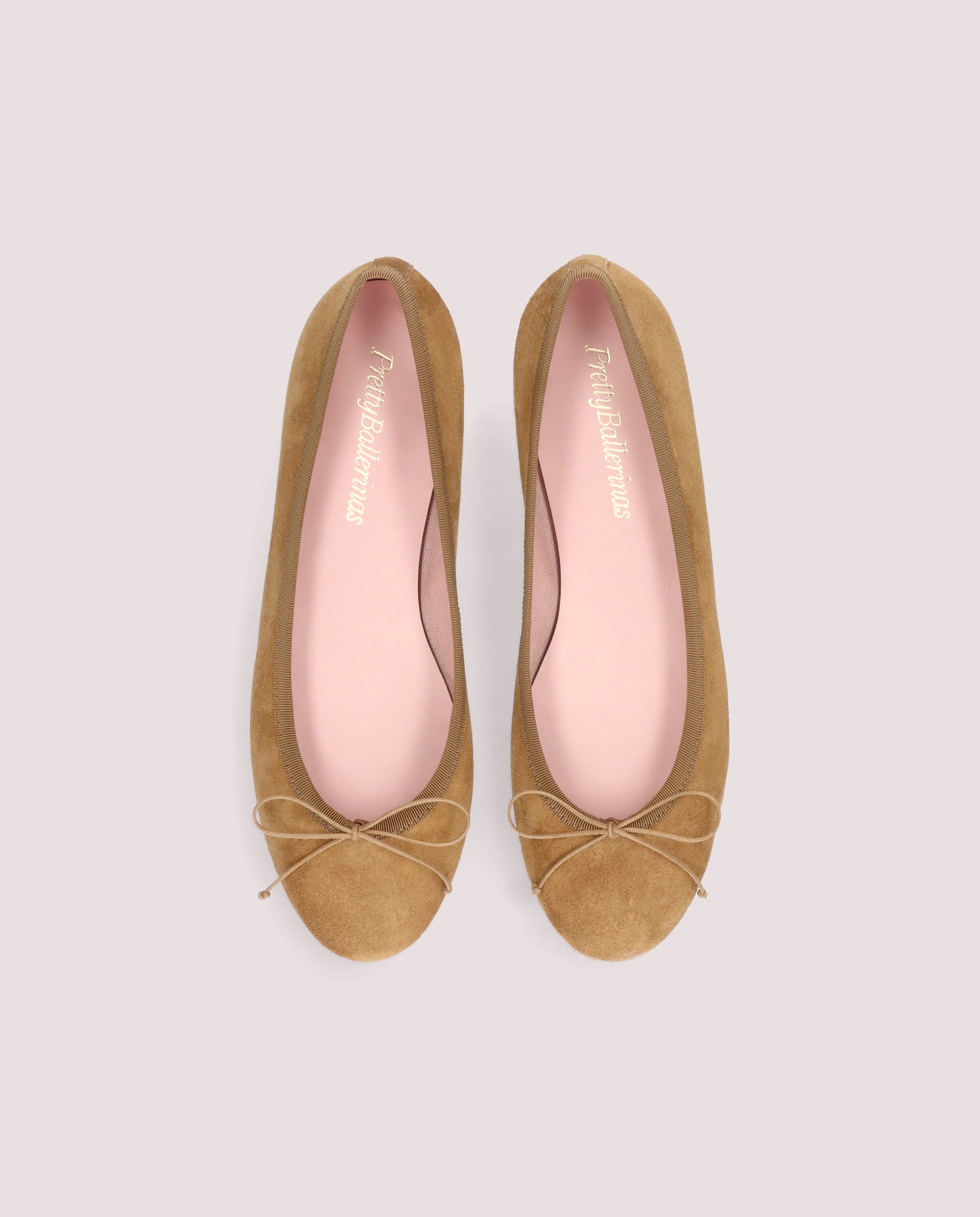 Nicole Brown Suede Ballerinas