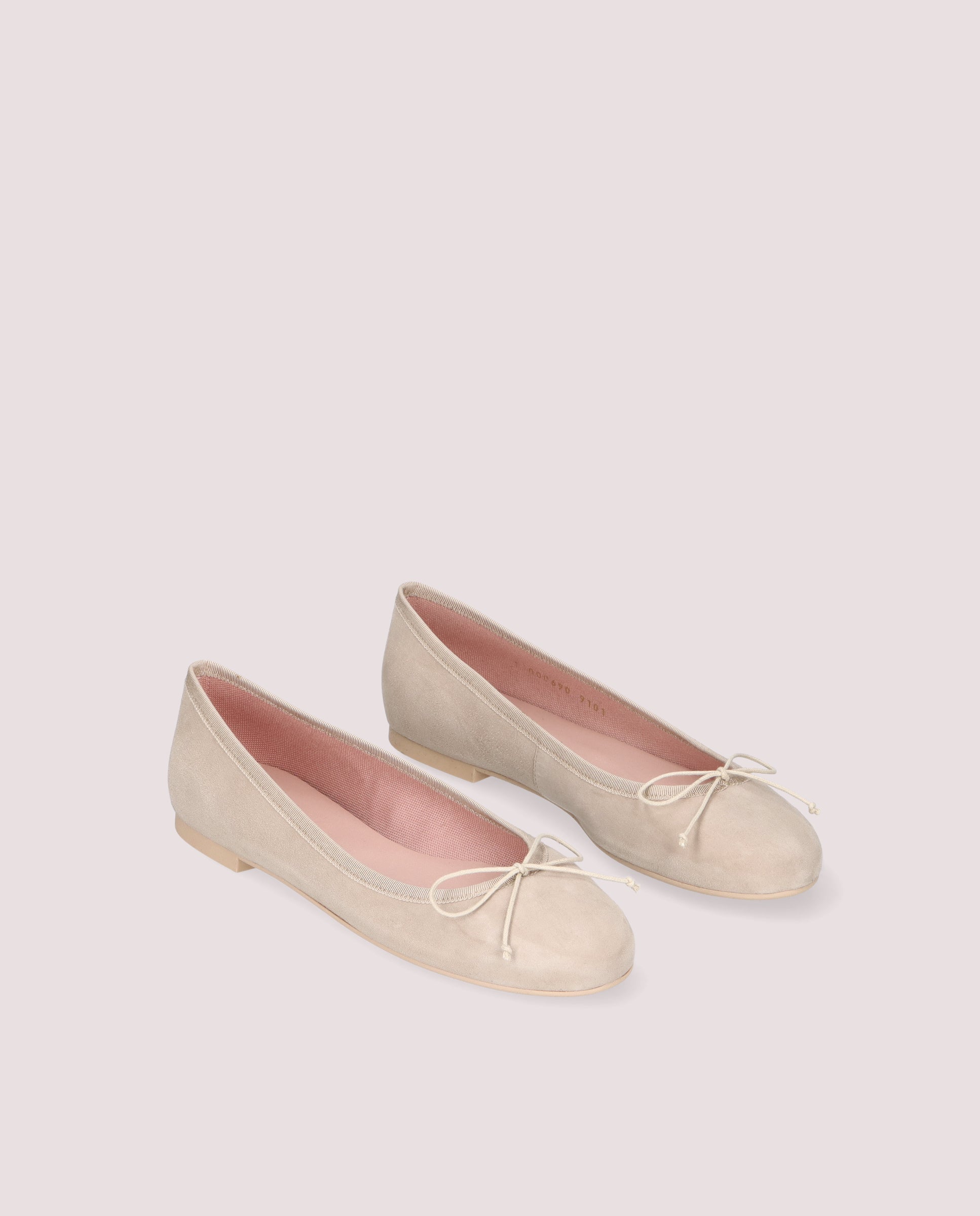 Nicole Beige Suede Ballerinas