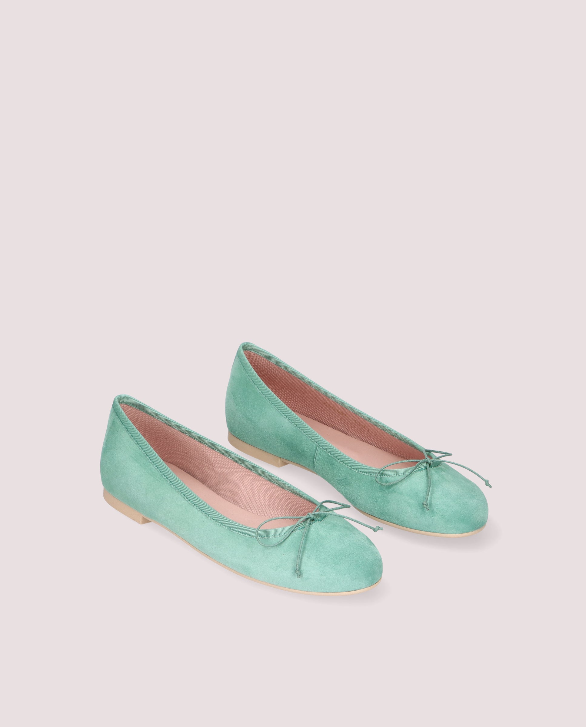 Nicole Green Suede Ballerinas