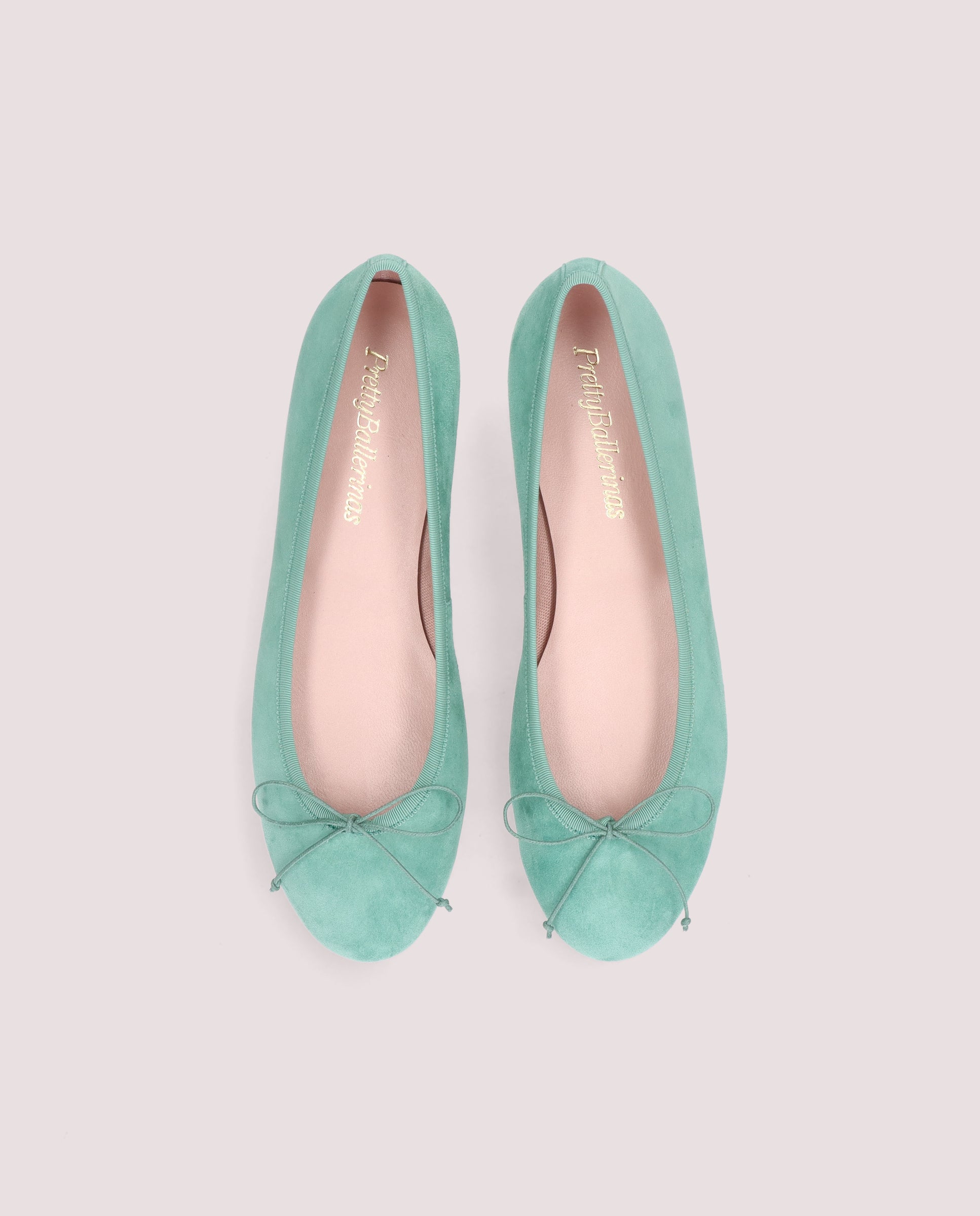 Nicole Green Suede Ballerinas