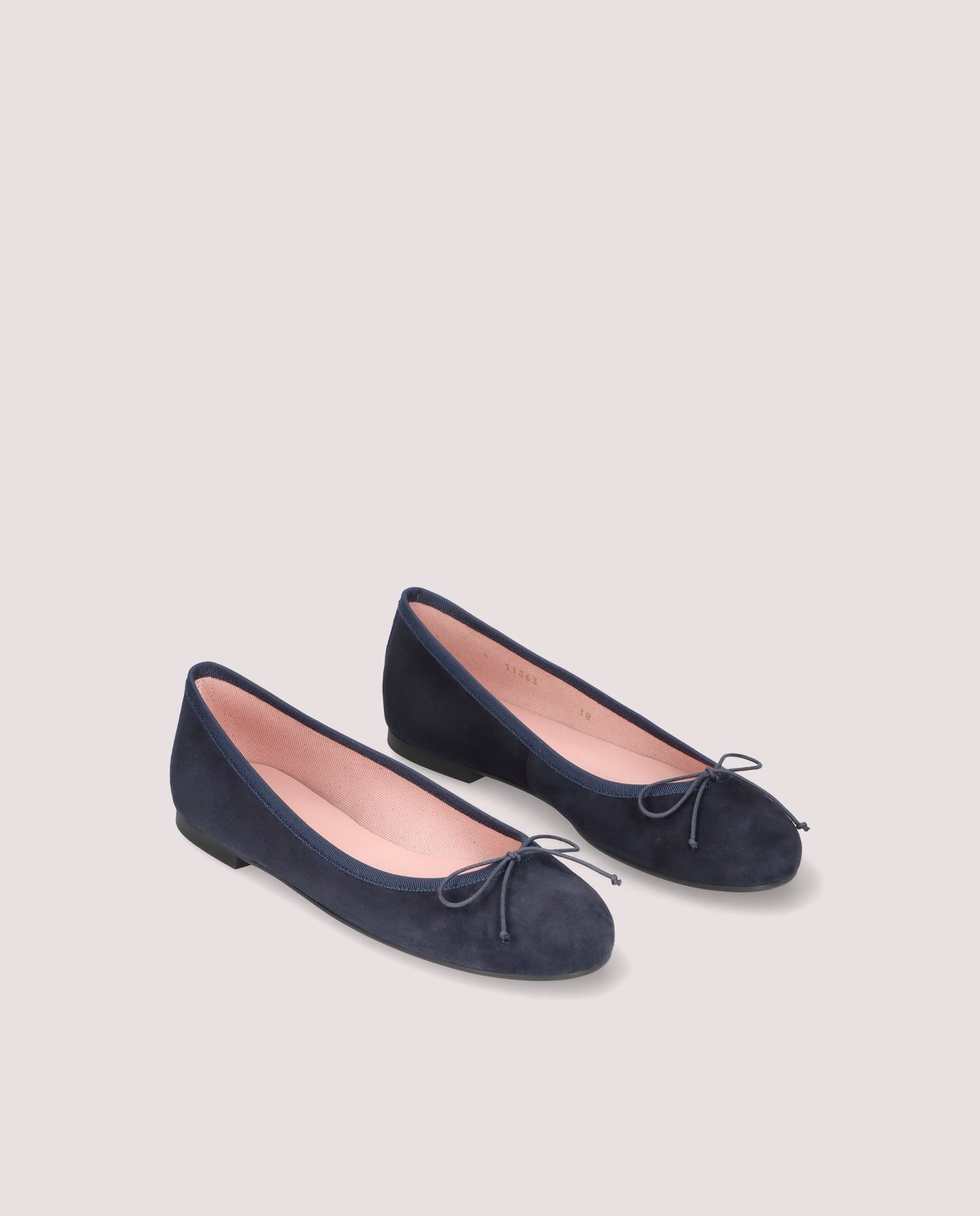 Nicole Blue Suede Ballerinas