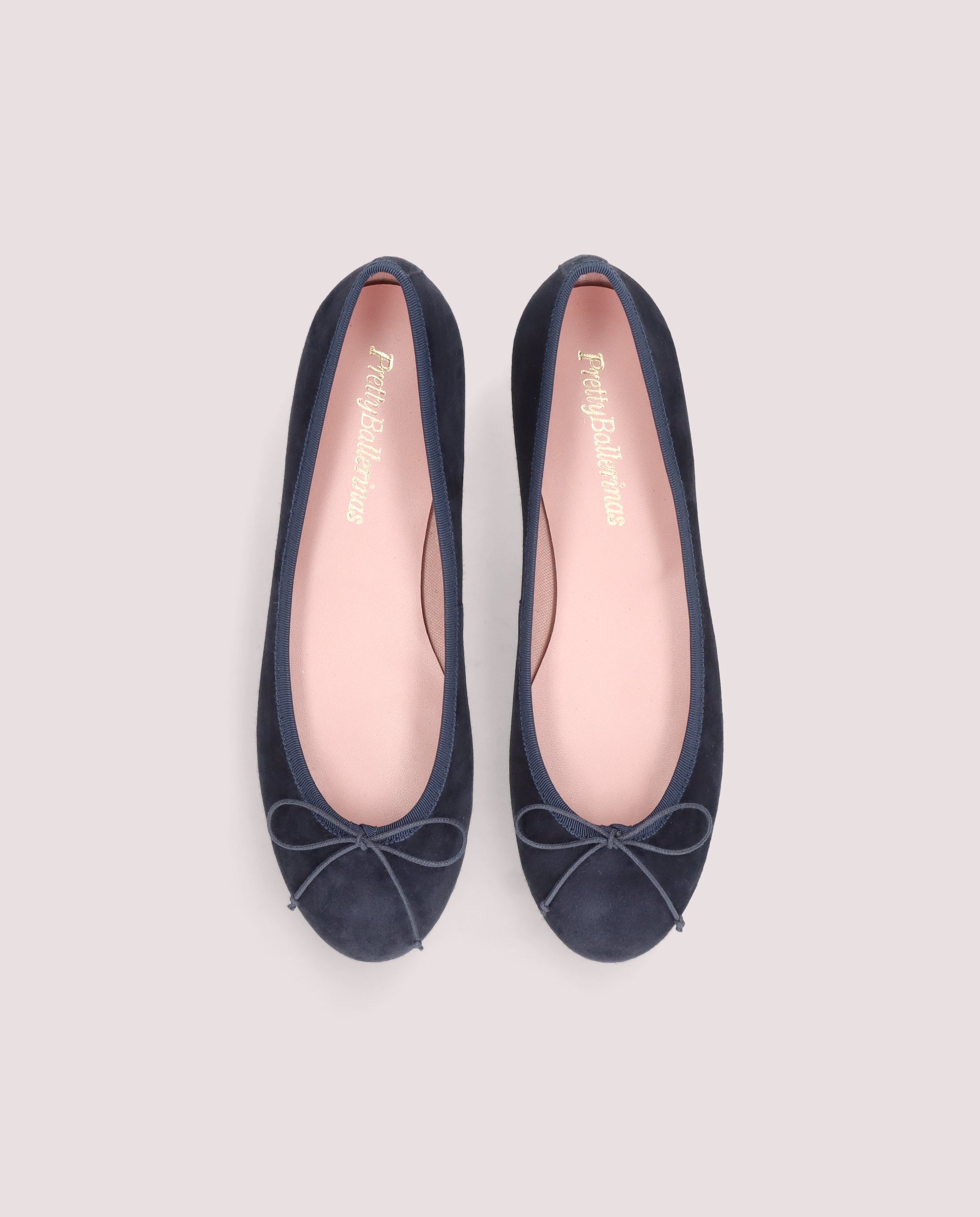 Nicole Blue Suede Ballerinas