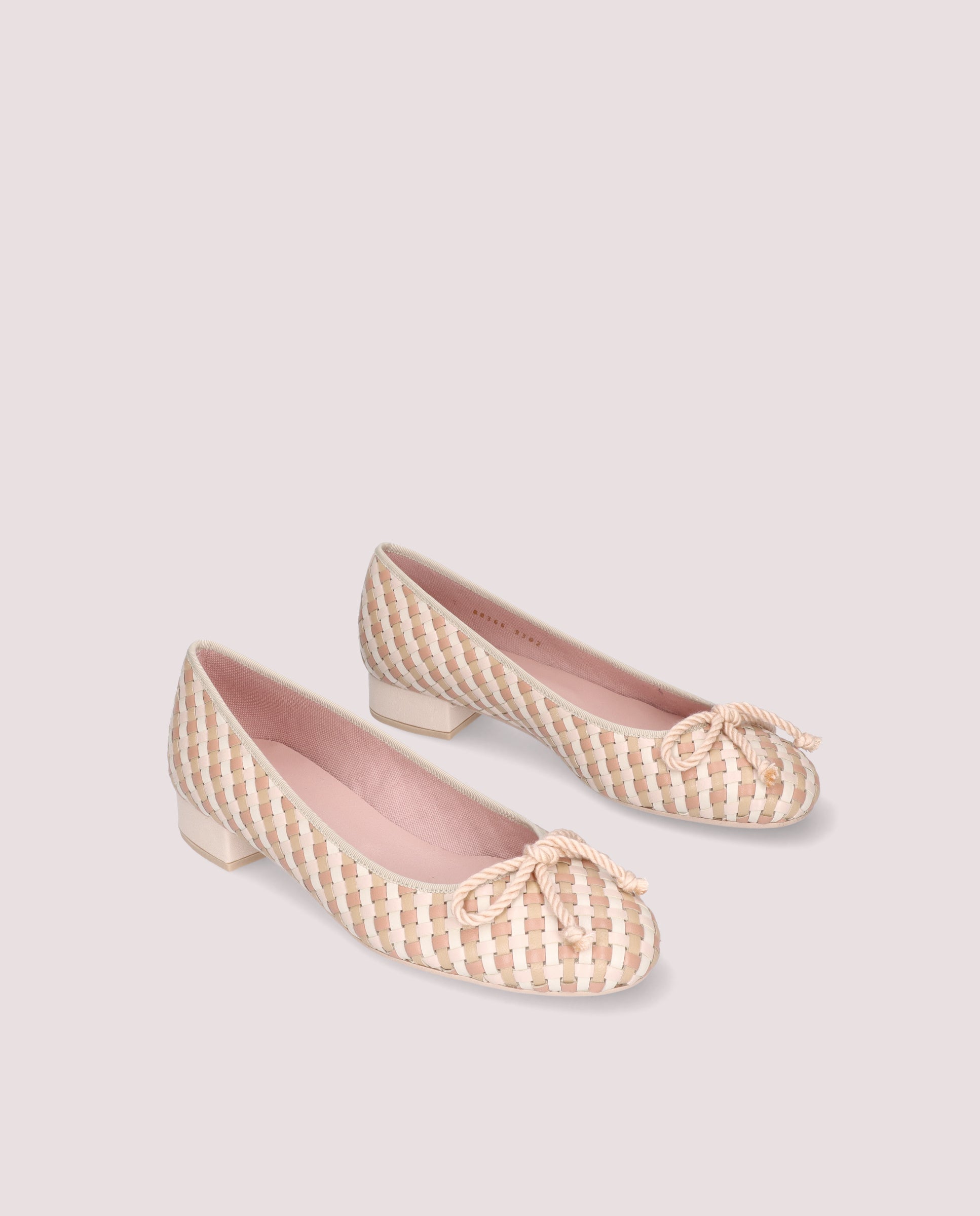 Gretschen Pink Leather Ballerinas