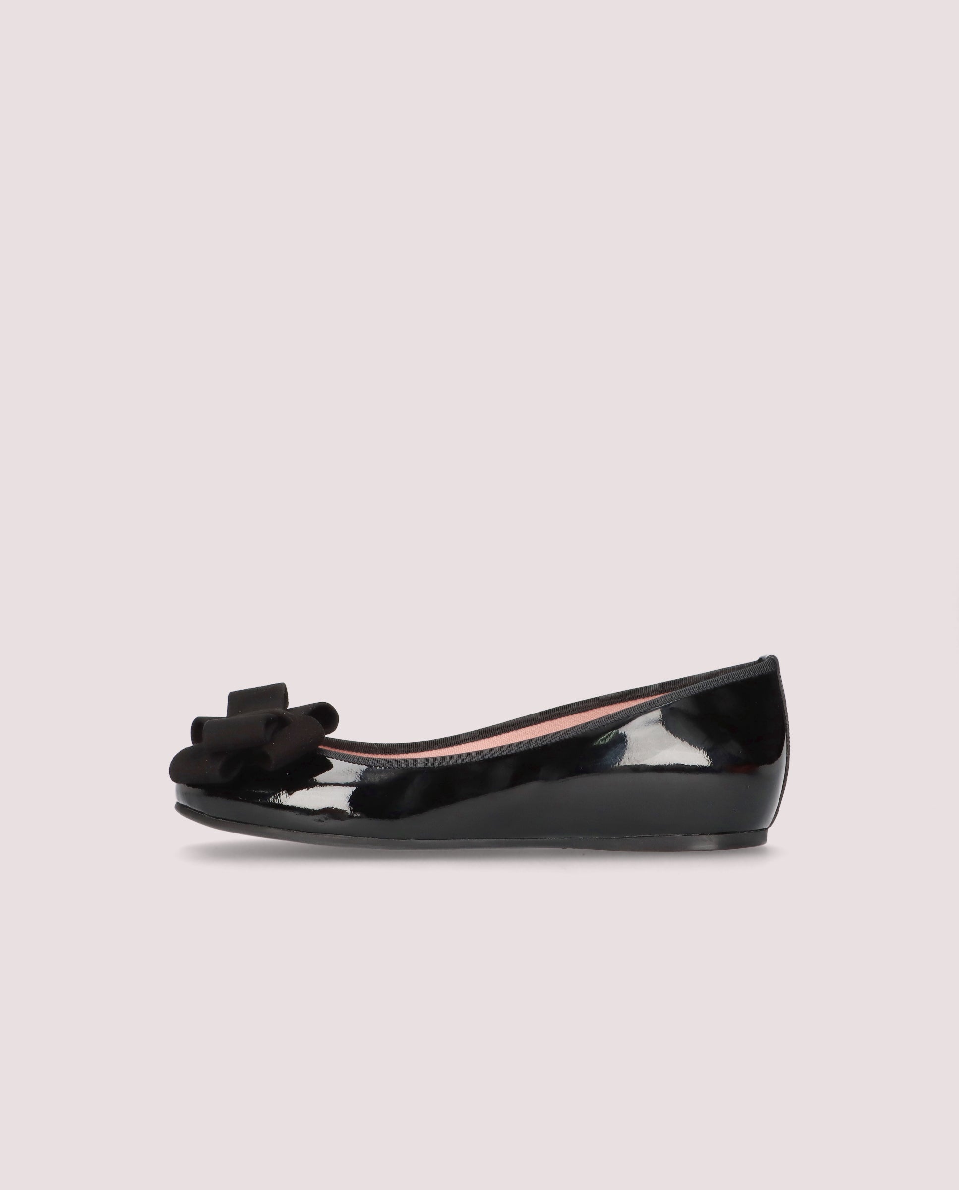 Gwyneth Black Patent Leather Ballerinas