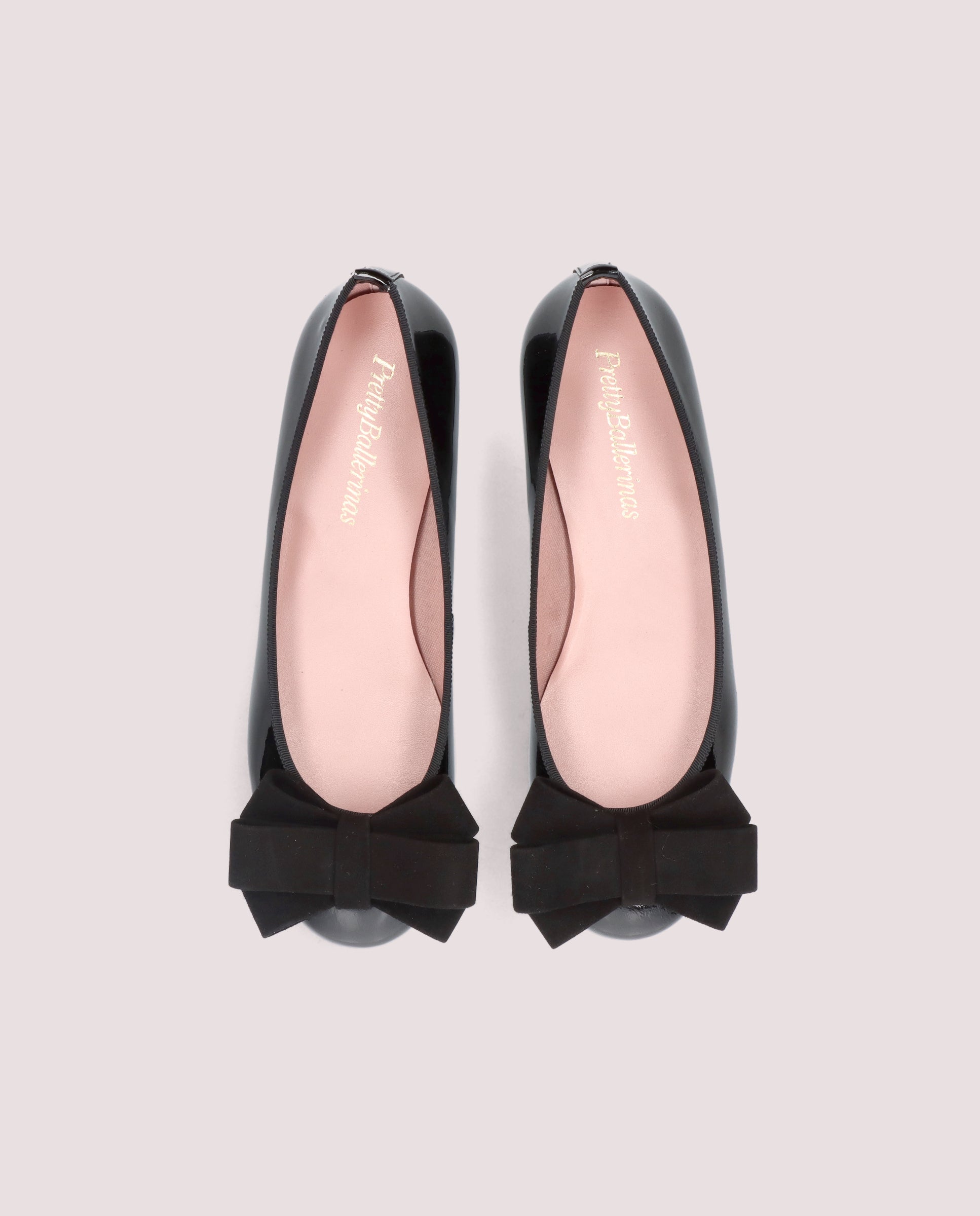 Gwyneth Black Patent Leather Ballerinas