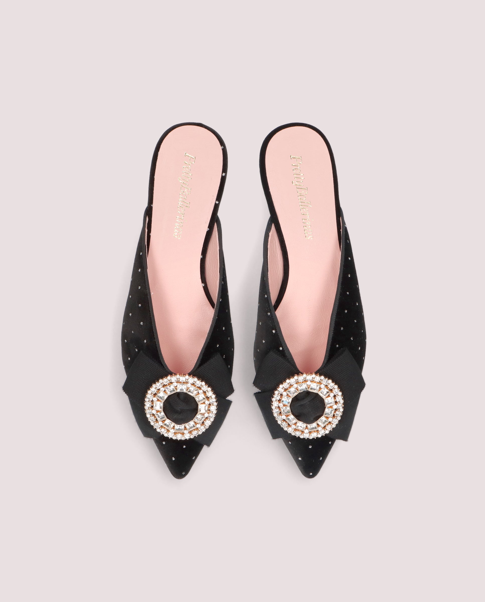 Black Knitted Ella Mules