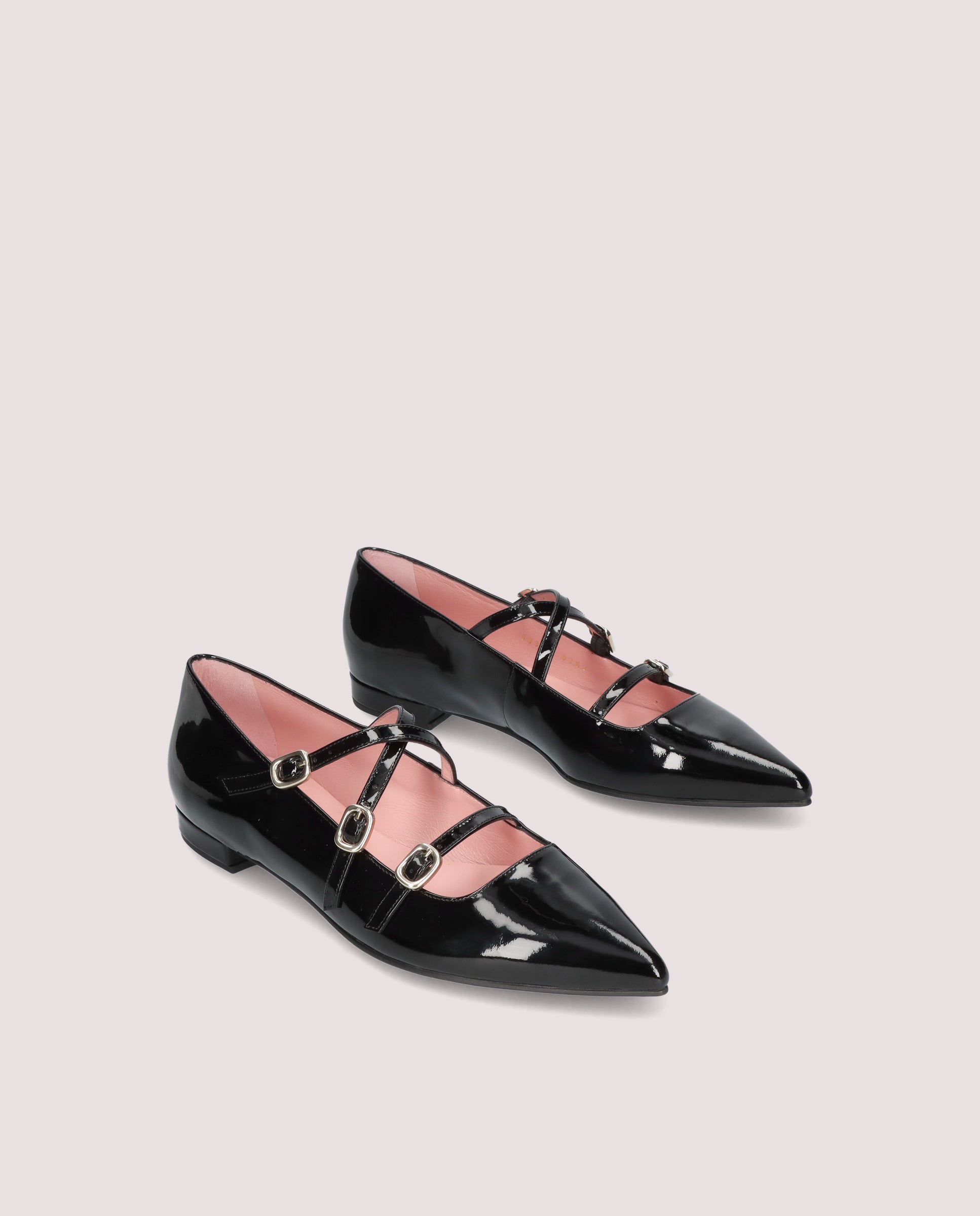 Clementine Black Patent Leather Ballerinas